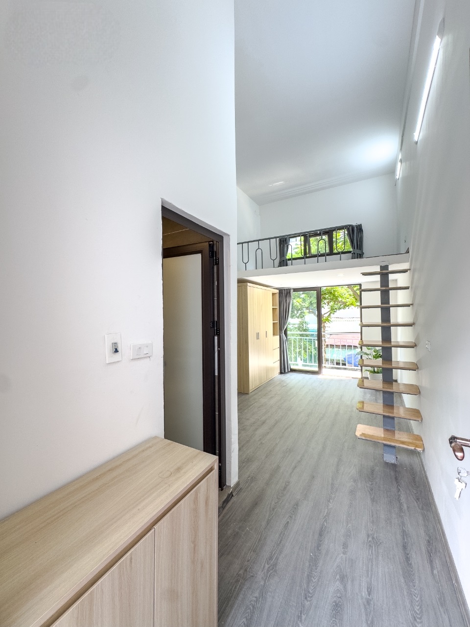 Phòng trọ Duplex 25m2 tại RenHouse Phú Xá - Tây Hồ - Phòng khách