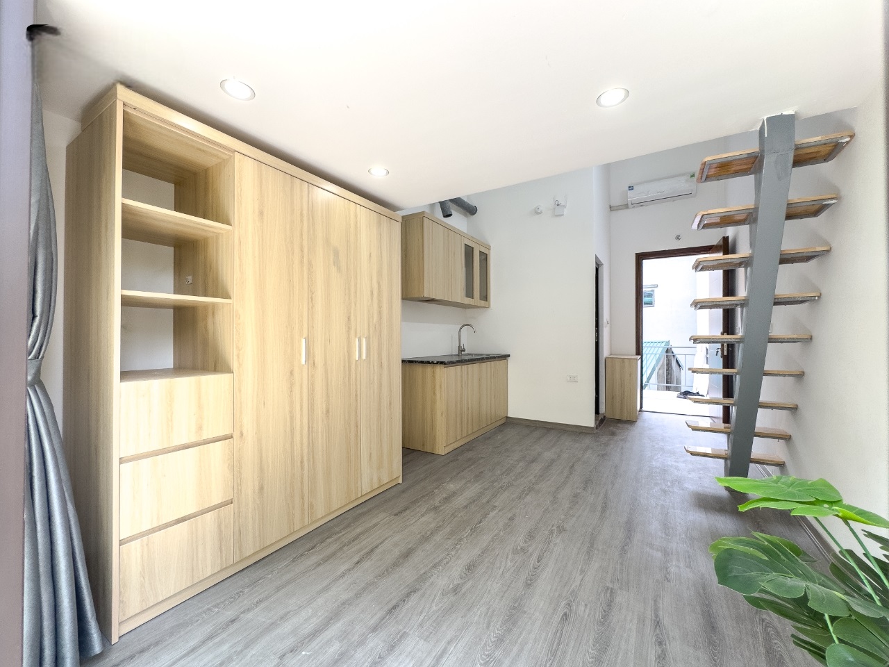 Phòng trọ Duplex 25m2 tại RenHouse Phú Xá - Tây Hồ - Phòng bếp