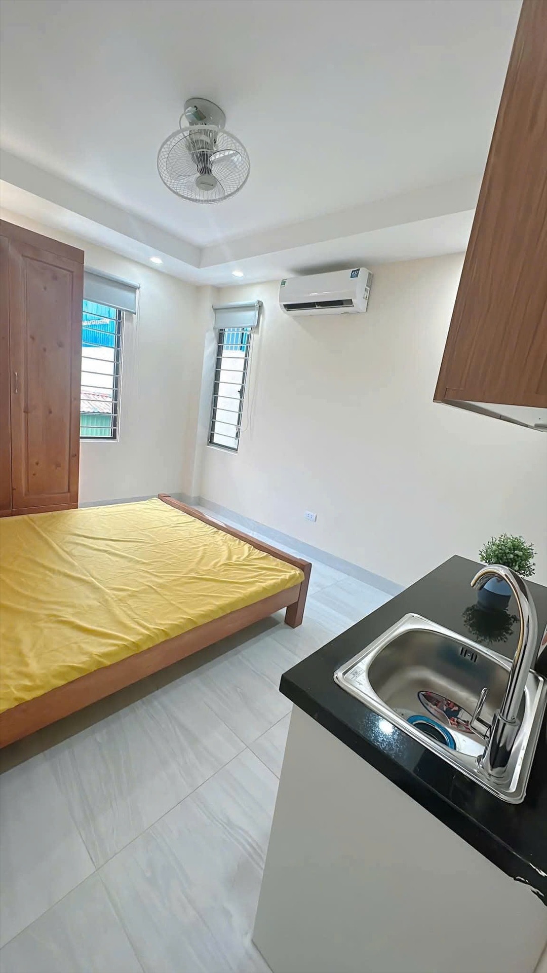 Phòng trọ Studio 25m2 tại QL Home Tăng Thiết Giáp - Bắc Từ Liêm - Phòng ngủ