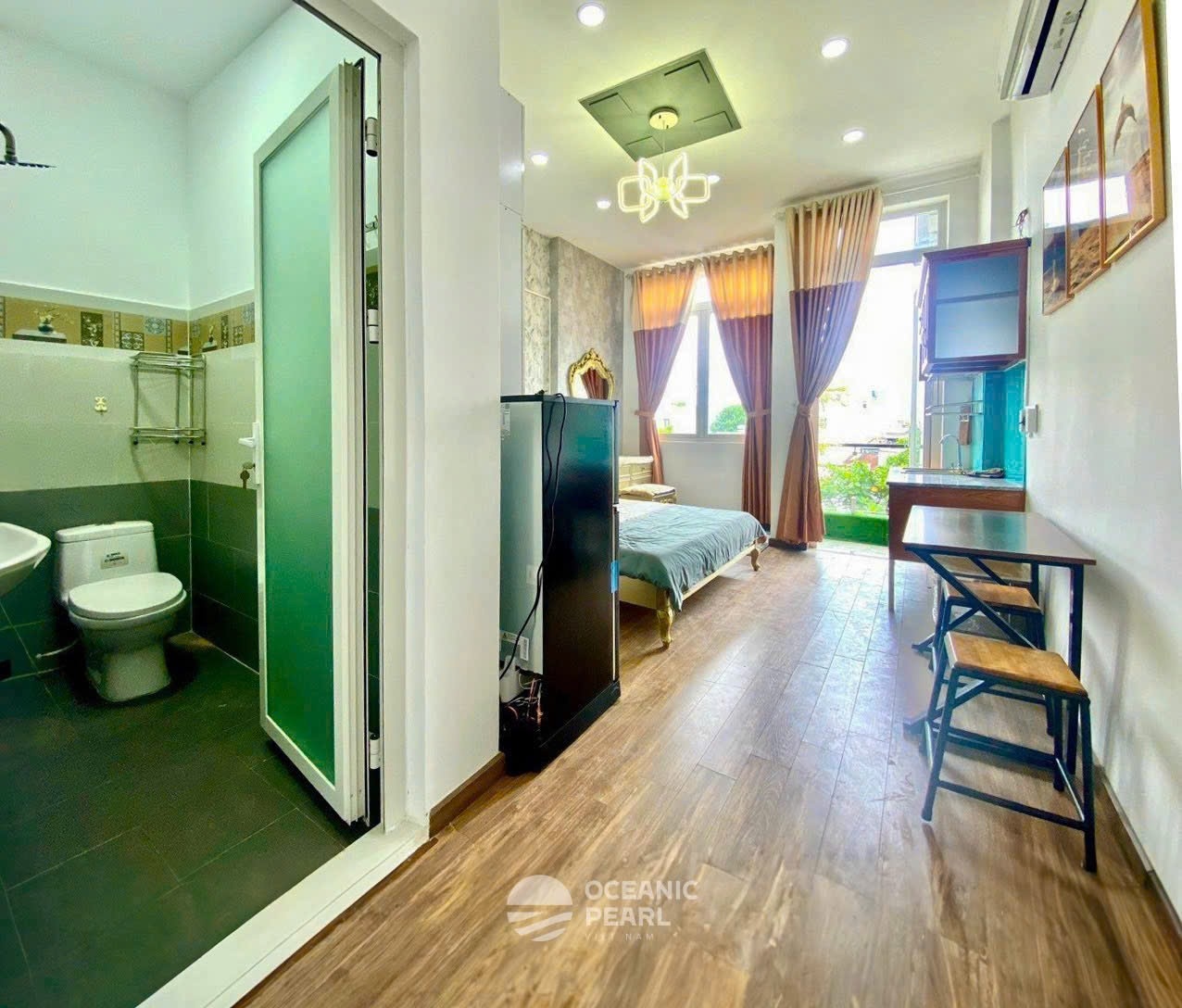 Phòng trọ Studio 25m2 tại CN Home Nguyễn Phúc Chu - Tân Bình - Phòng khách