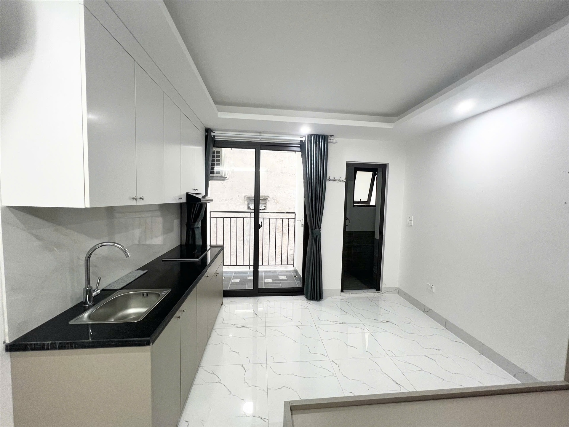 Phòng trọ Studio 25m2 tại QM Housing Apartment Phú Đô - Nam Từ Liêm - Phòng bếp