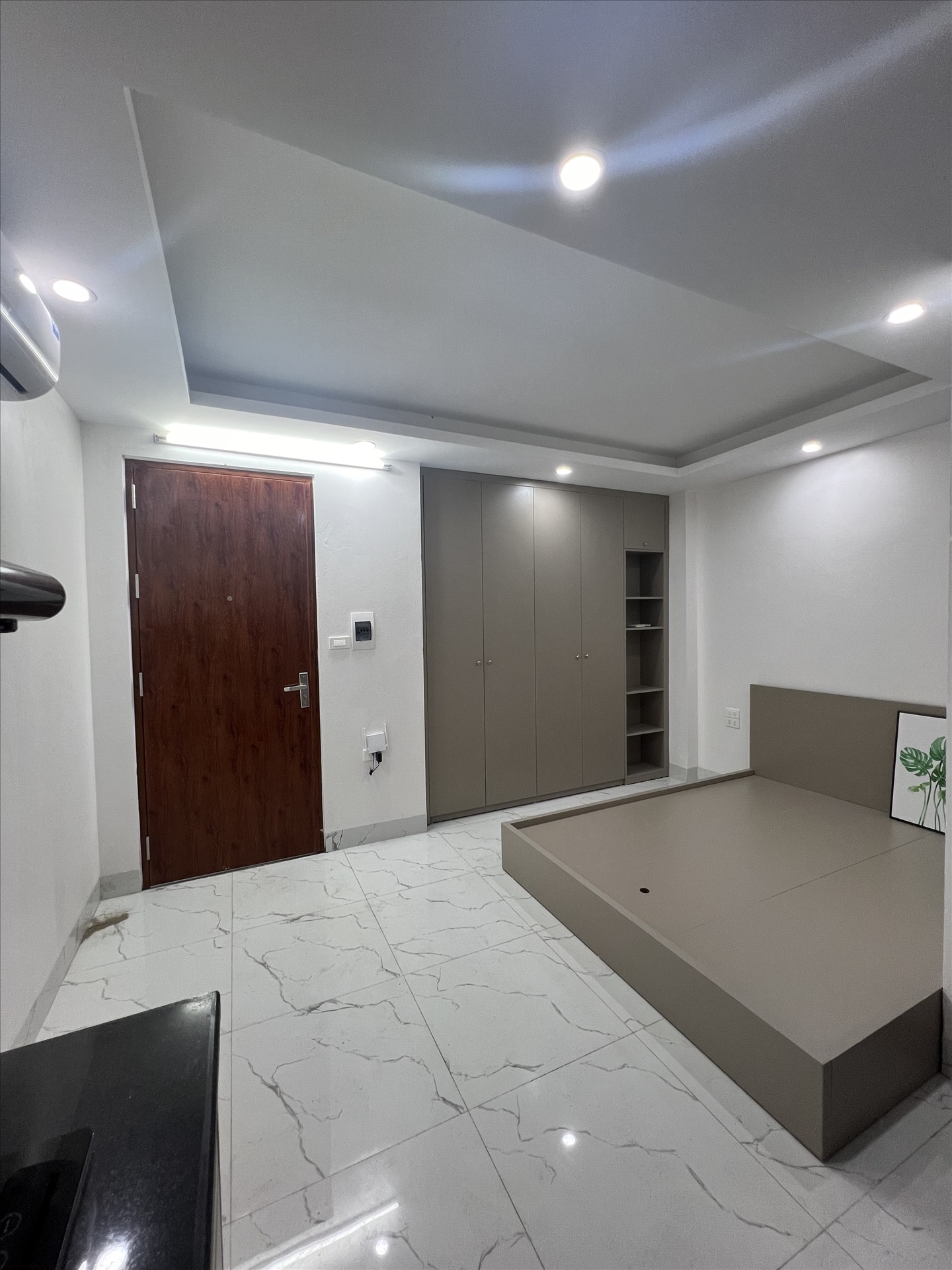 Phòng trọ Studio 27m2 tại QM Housing Apartment Phú Đô - Nam Từ Liêm - Phòng ngủ