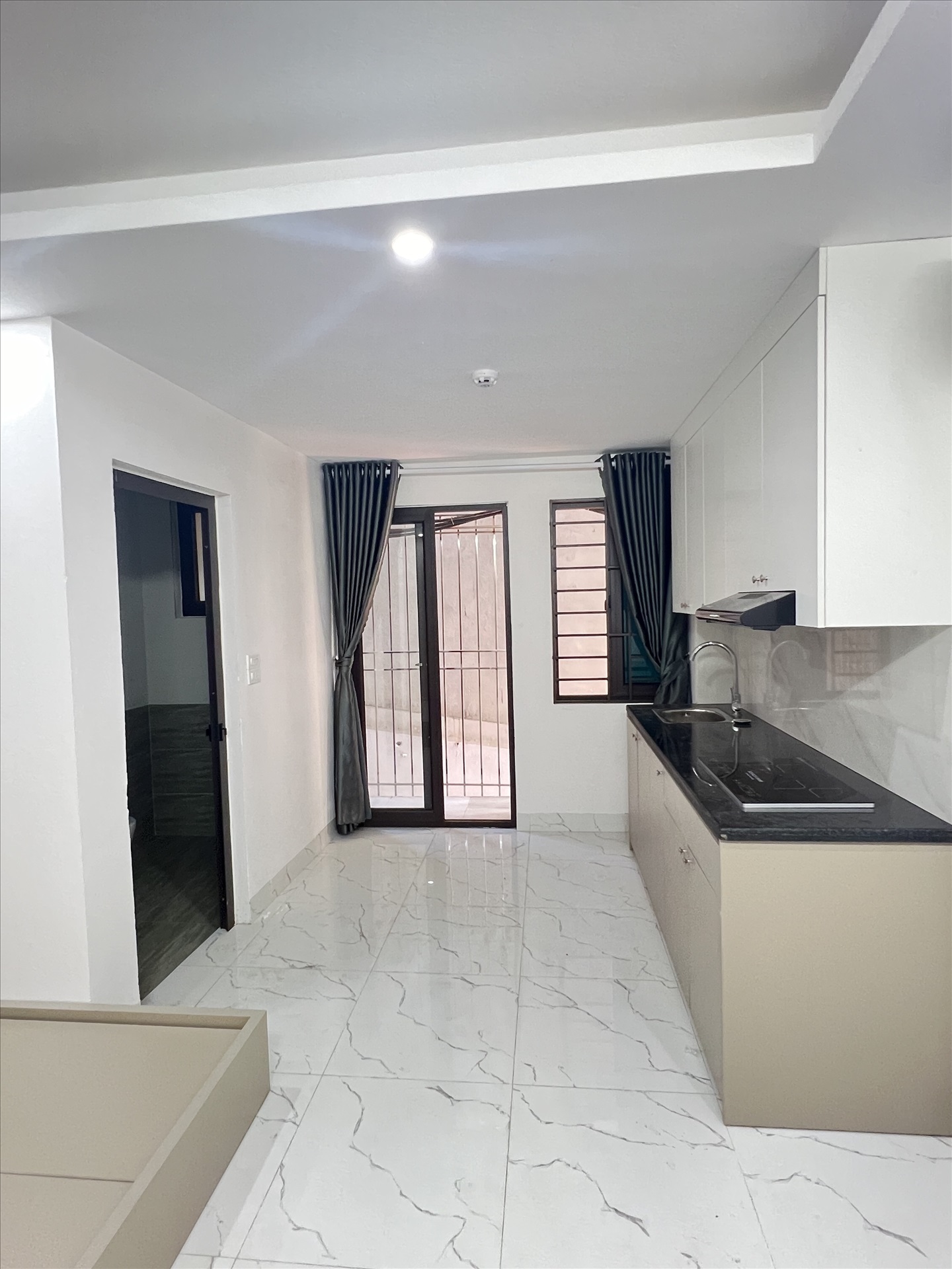Phòng trọ Studio 27m2 tại QM Housing Apartment Phú Đô - Nam Từ Liêm - Phòng bếp