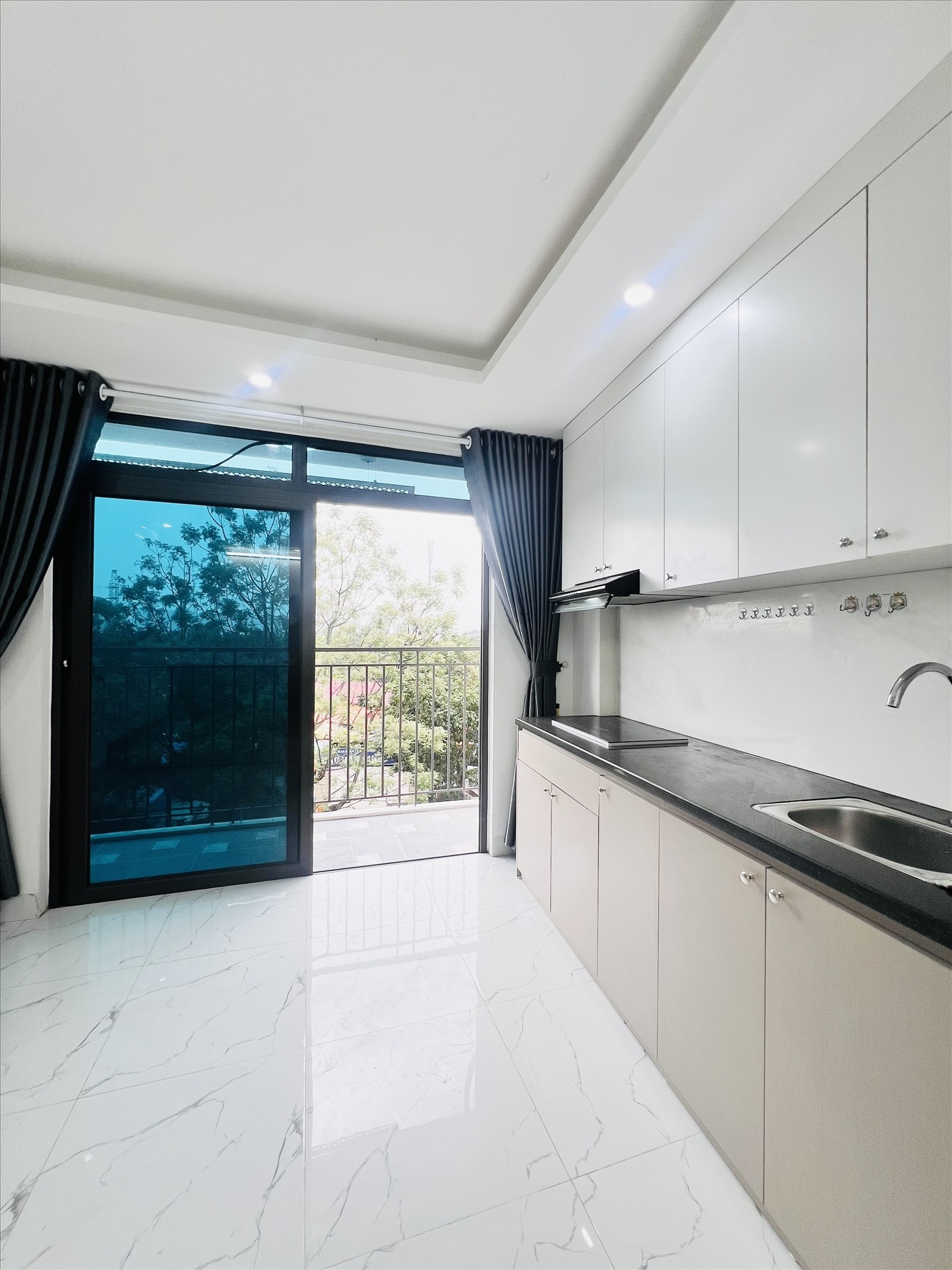 Phòng trọ Studio 28m2 tại QM Housing Apartment Phú Đô - Nam Từ Liêm - Phòng bếp