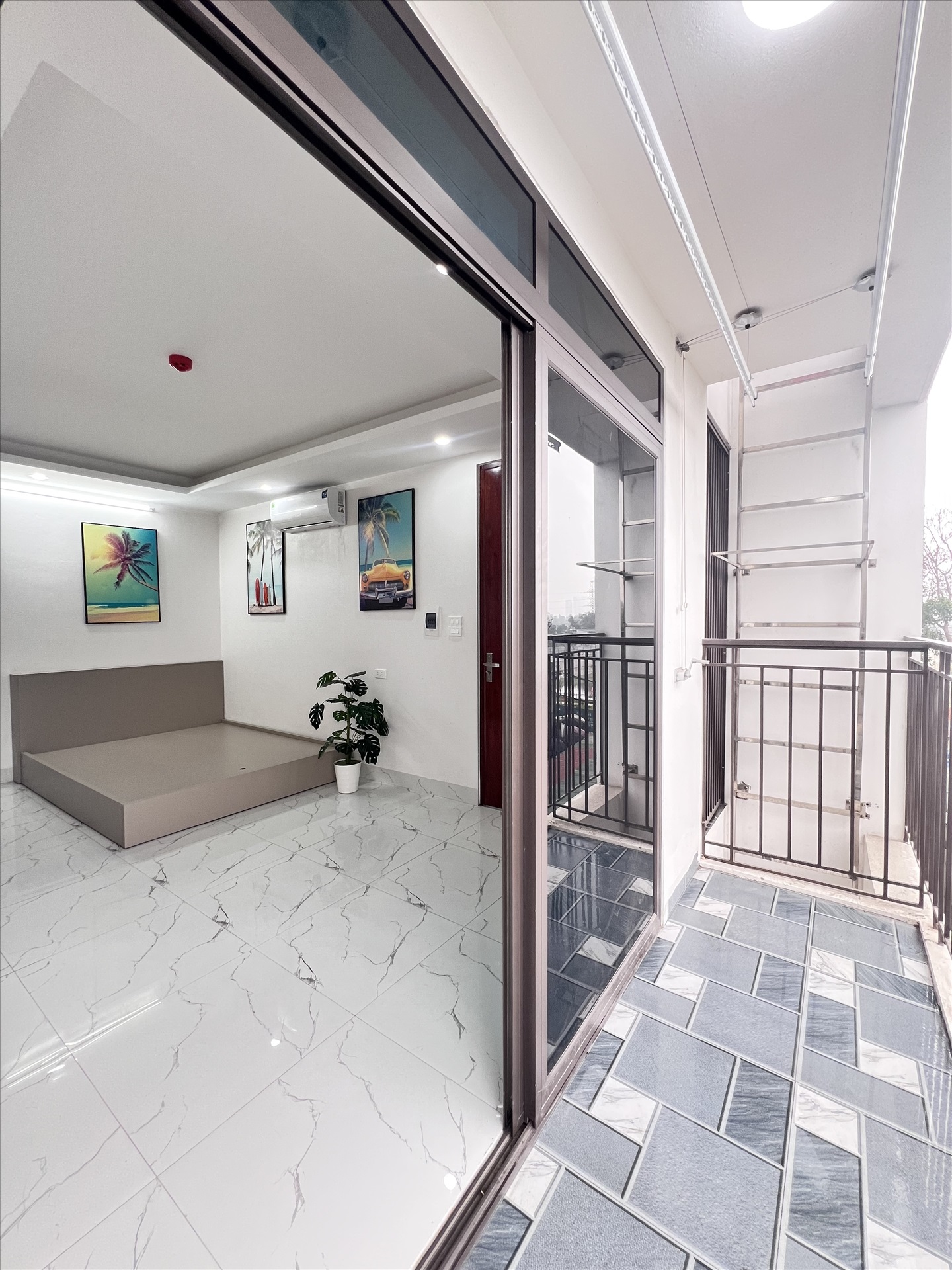 Phòng trọ Studio 28m2 tại QM Housing Apartment Phú Đô - Nam Từ Liêm - Phòng ngủ