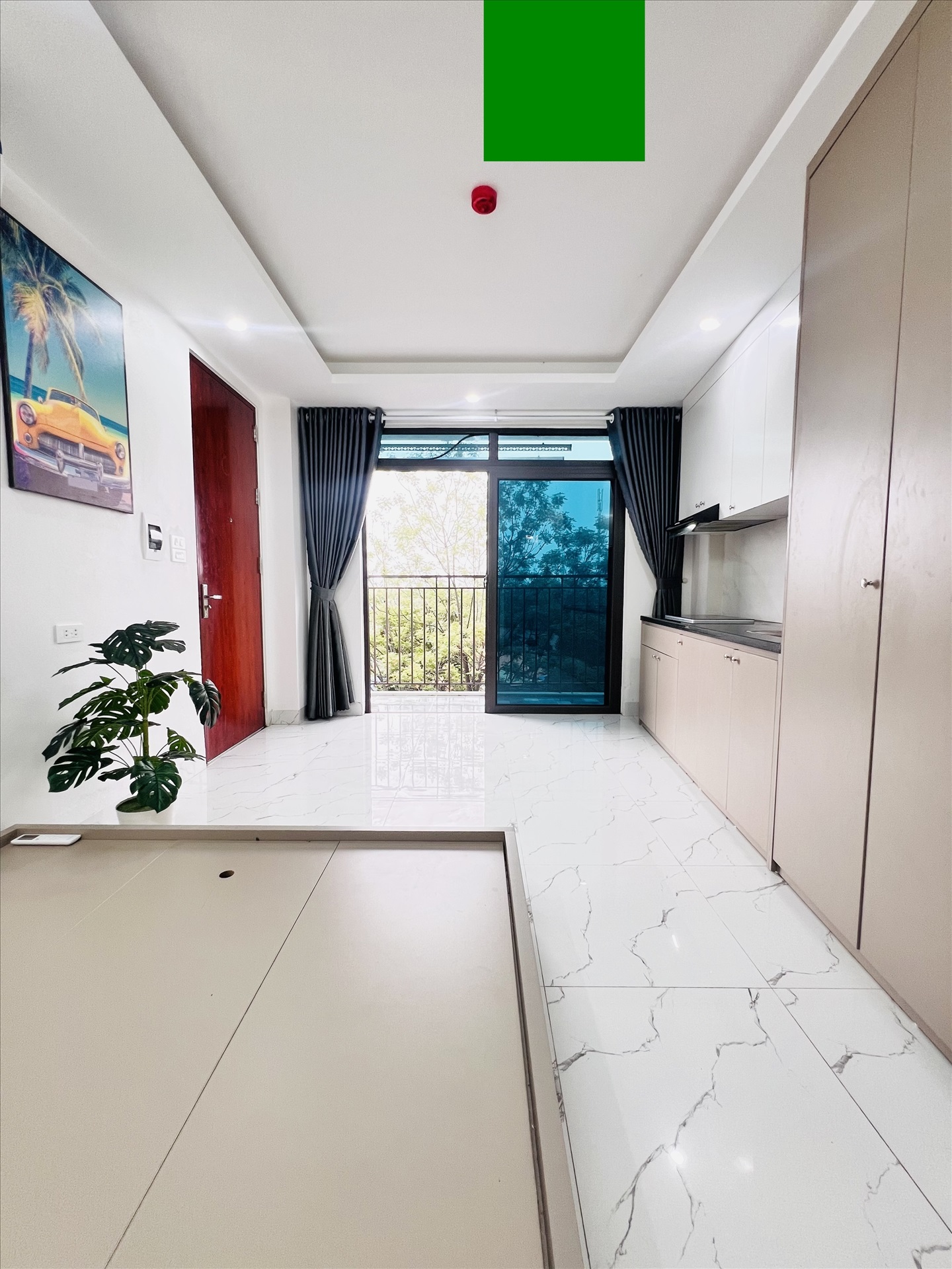 Phòng trọ Studio 28m2 tại QM Housing Apartment Phú Đô - Nam Từ Liêm - Phòng ngủ