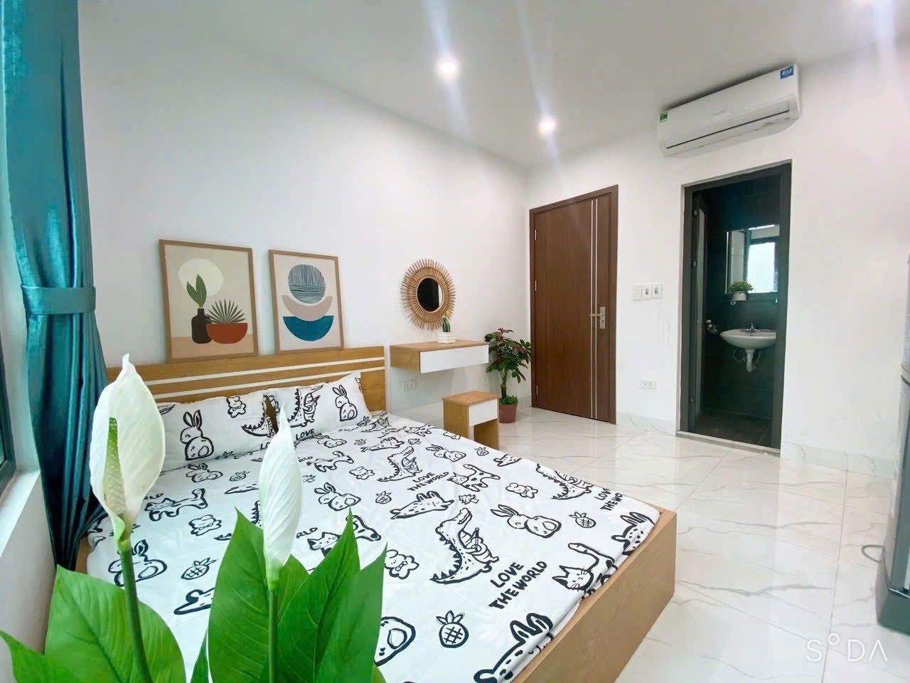 Phòng trọ Studio 30m2 tại Friends Team Đồng Me - Nam Từ Liêm  - Phòng ngủ