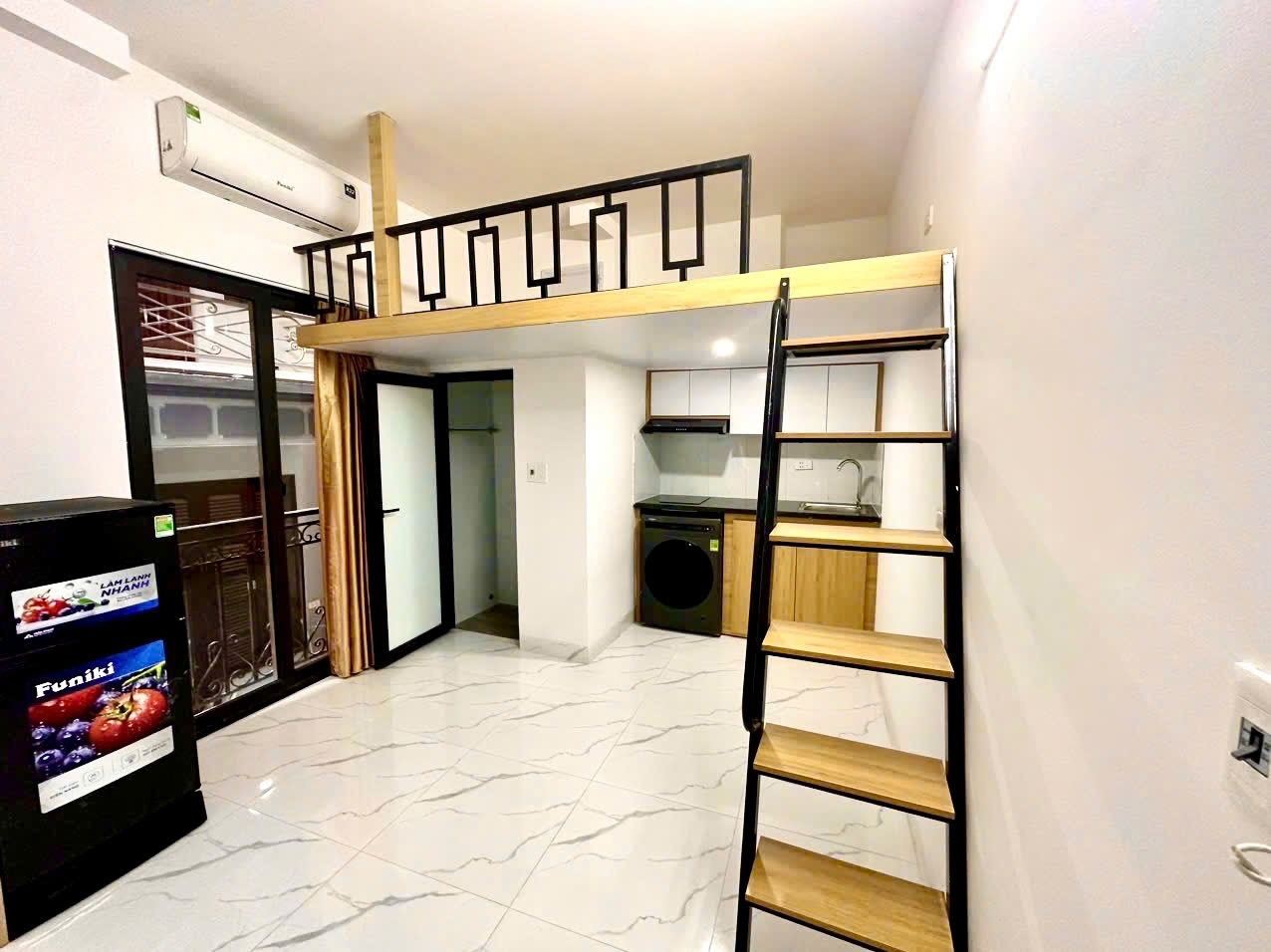 Phòng trọ Duplex 25m2 tại CT Housing Phú Mỹ - Nam Từ Liêm - Phòng ngủ