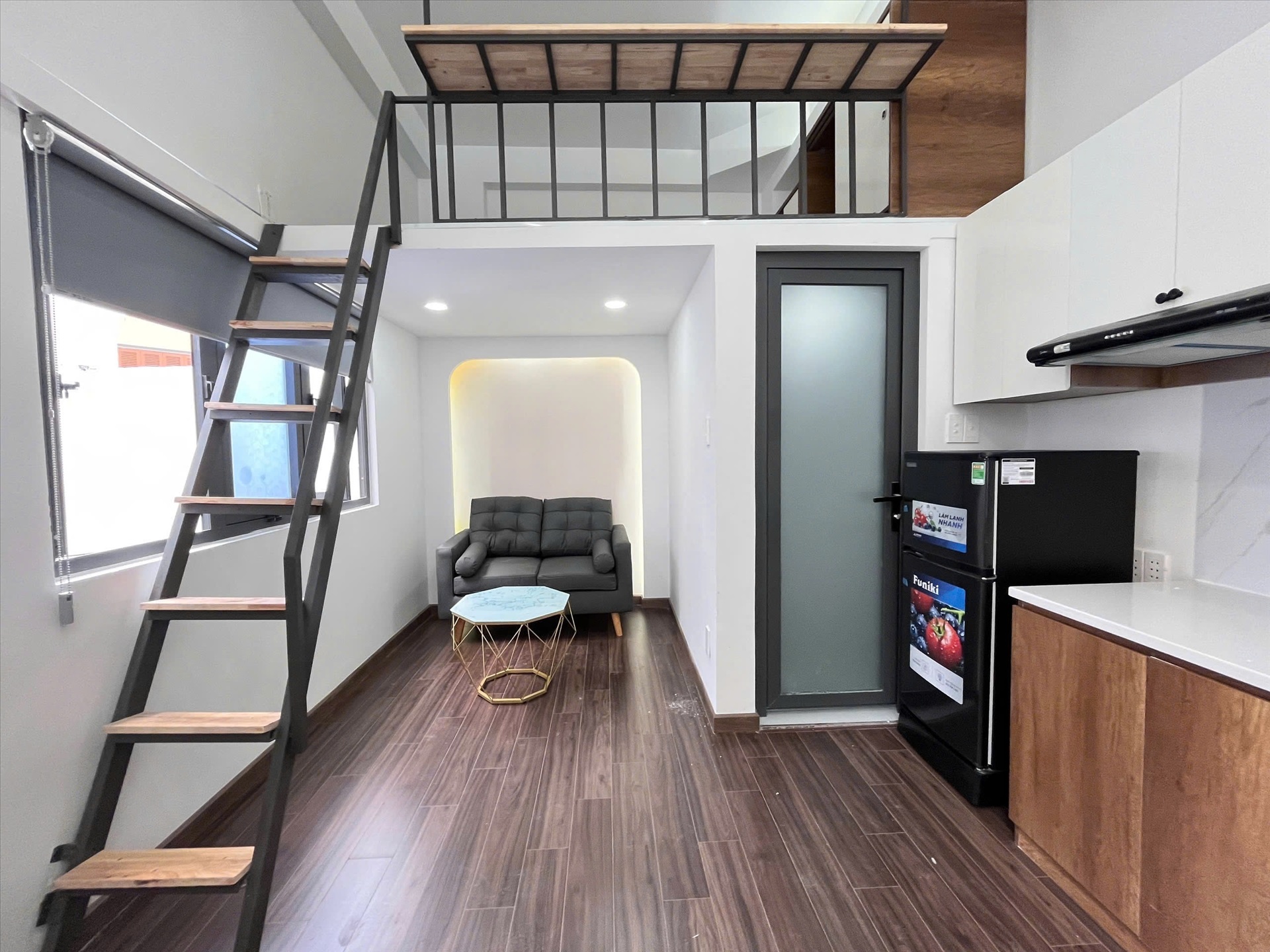 Phòng trọ Duplex 20m2 tại Redhomes Hiệp Nhất - Tân Bình - Phòng ngủ