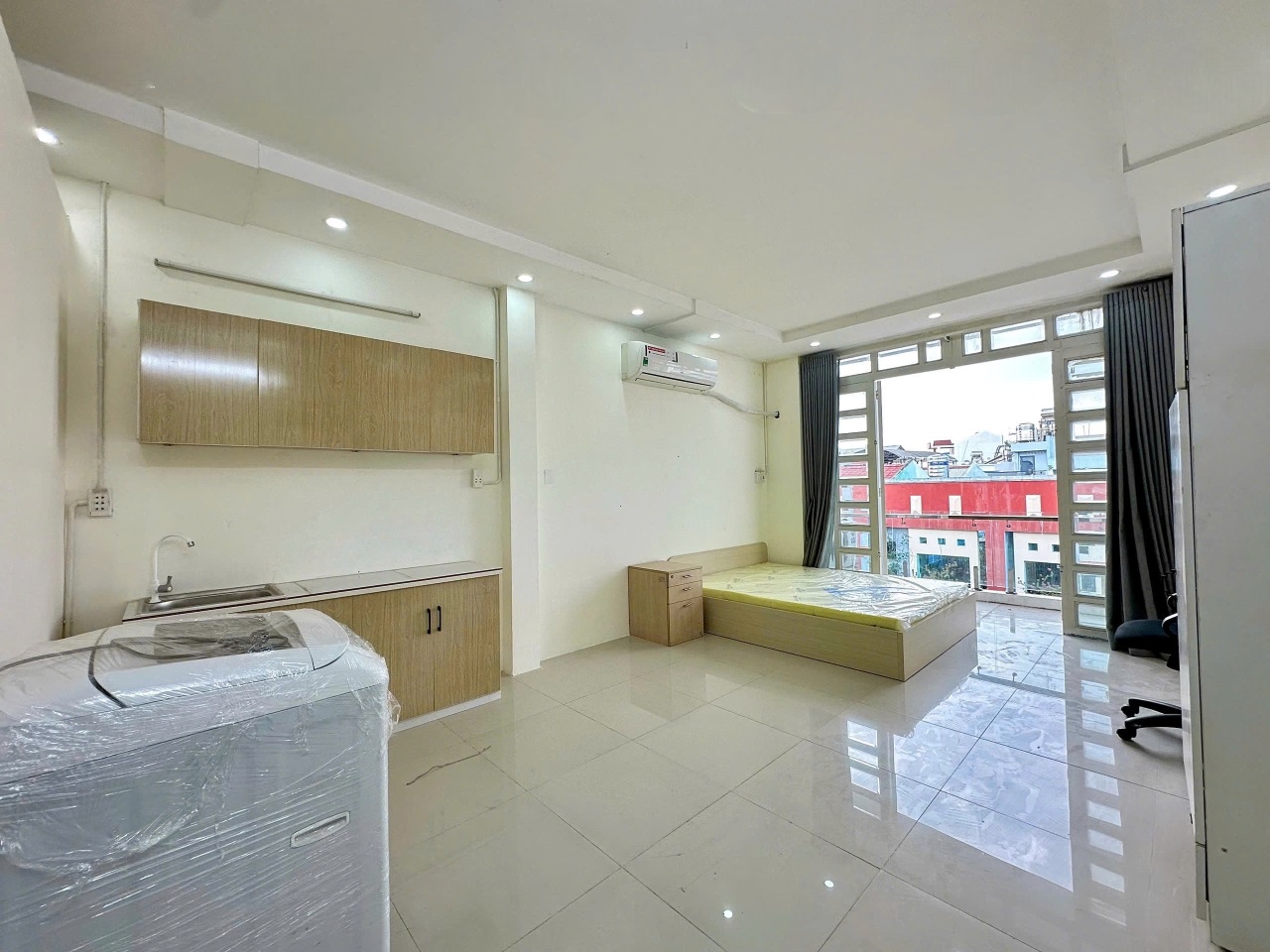 Phòng trọ Studio 30m2 tại P Home Gò Dầu - Tân Phú - Phòng ngủ