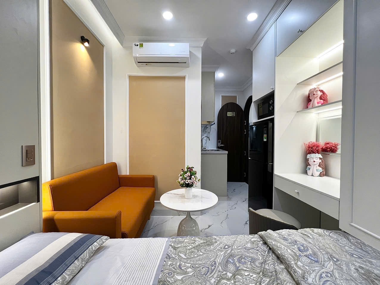 Phòng trọ Studio 30m2 tại LP House Huỳnh Văn Bánh - Phú Nhuận - Phòng ngủ