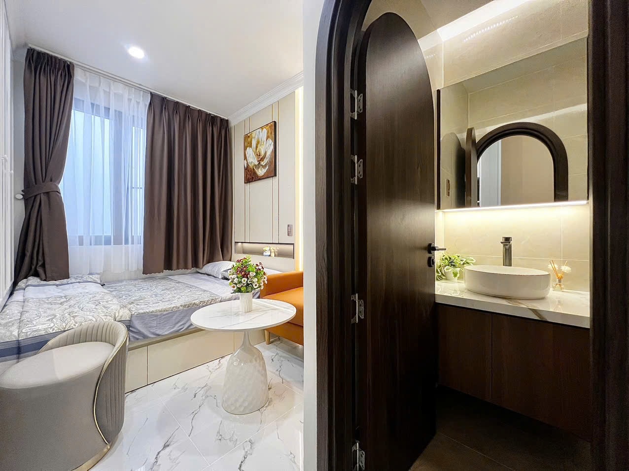 Phòng trọ Studio 30m2 tại LP House Huỳnh Văn Bánh - Phú Nhuận - Phòng ngủ