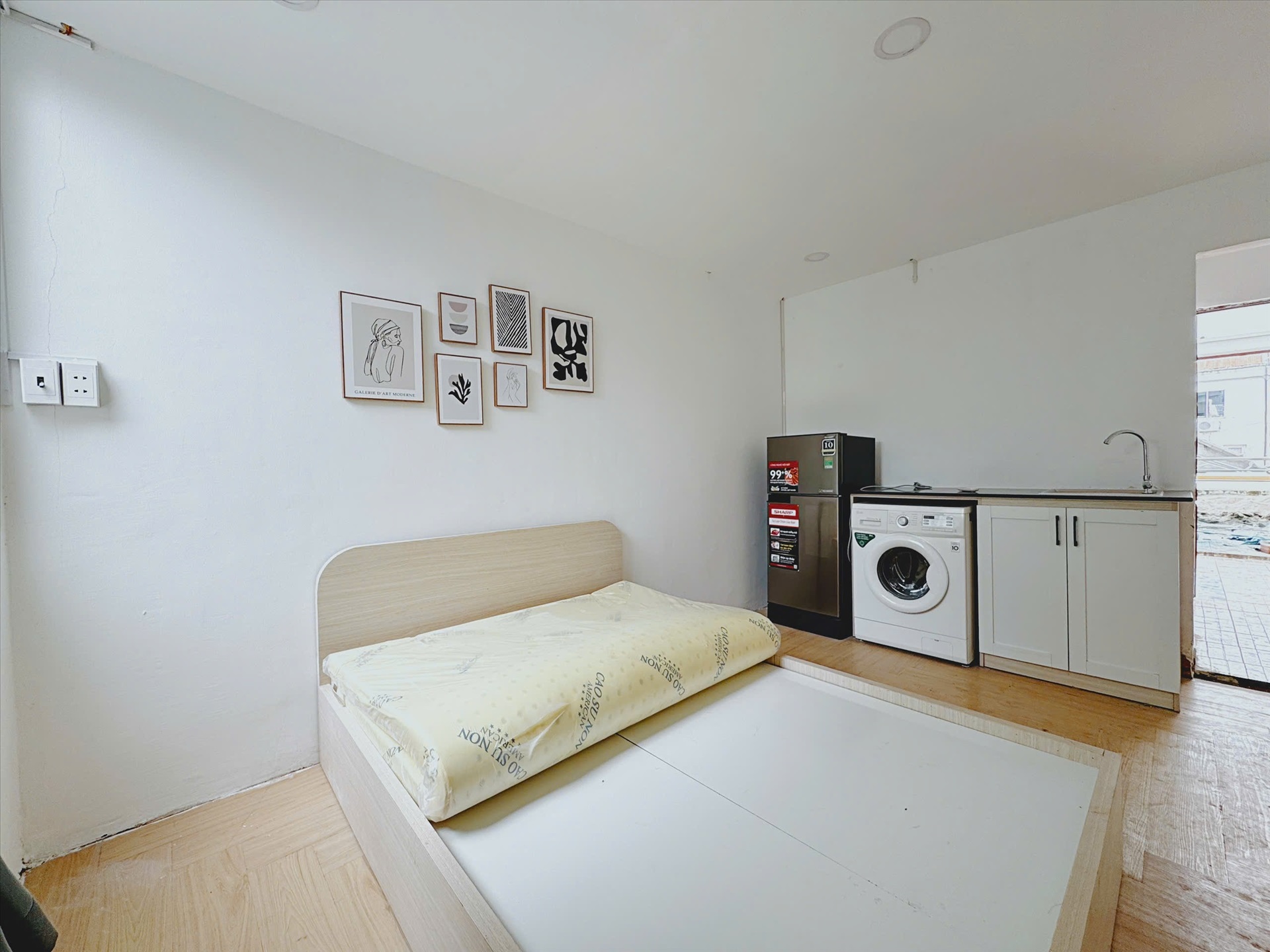 Phòng trọ Studio 25m2 tại UD House Đường C1 - Tân Bình - Phòng ngủ