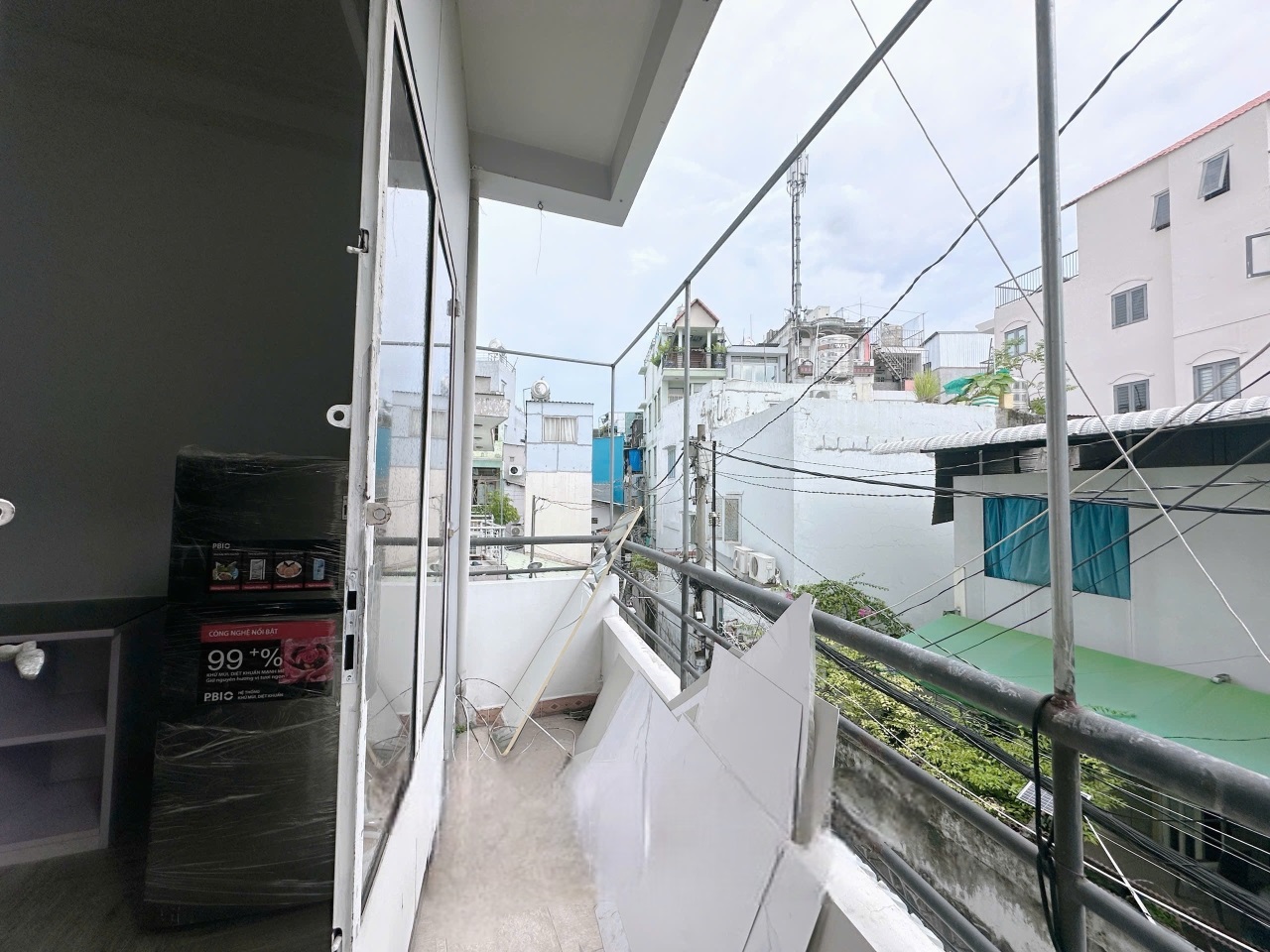 Phòng trọ Studio 25m2 tại UD House Tô Hiến Thành - Quận 10 - Ban công