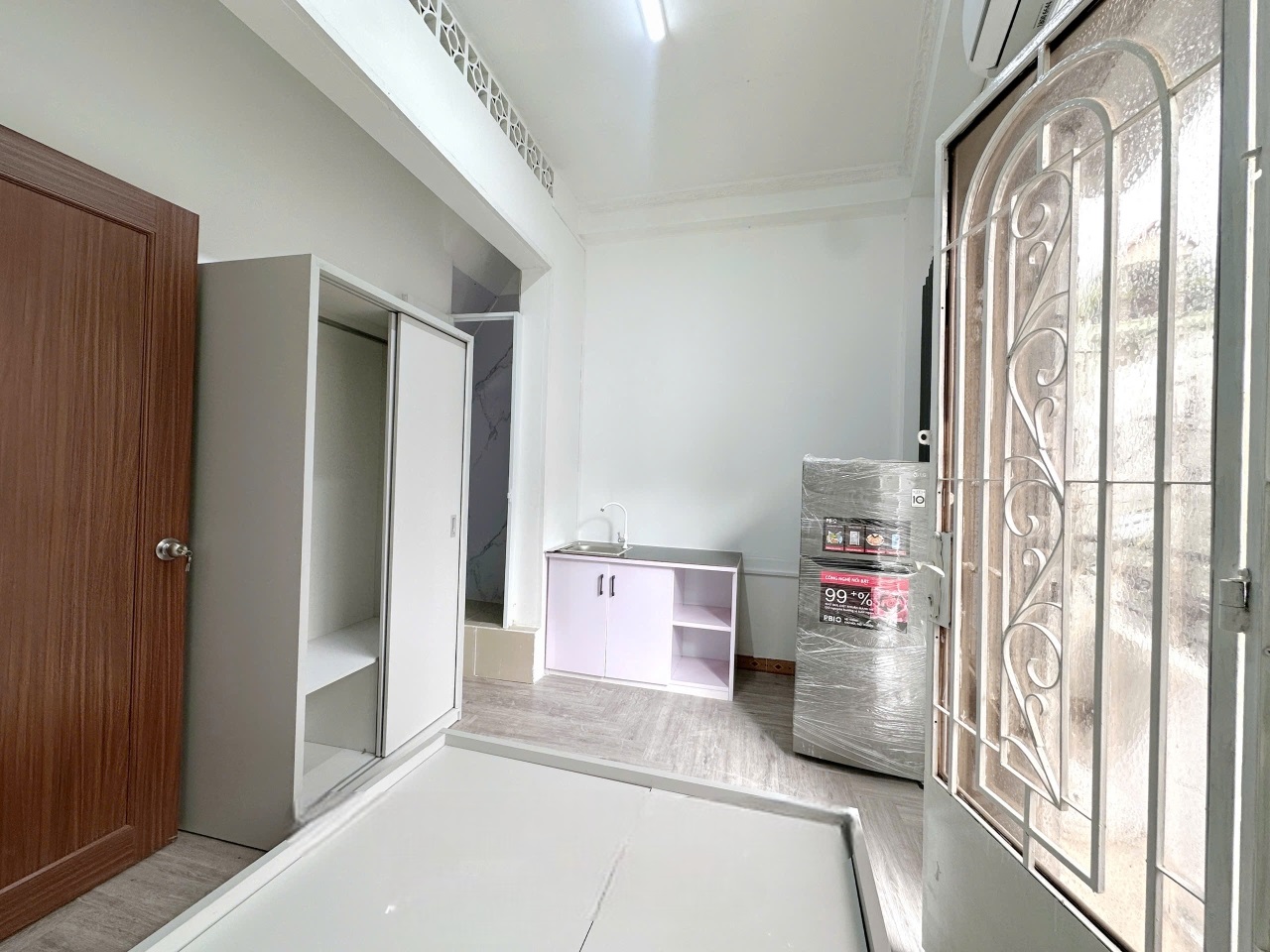 Phòng trọ Studio 25m2 tại UD House Tô Hiến Thành - Quận 10 - Phòng ngủ