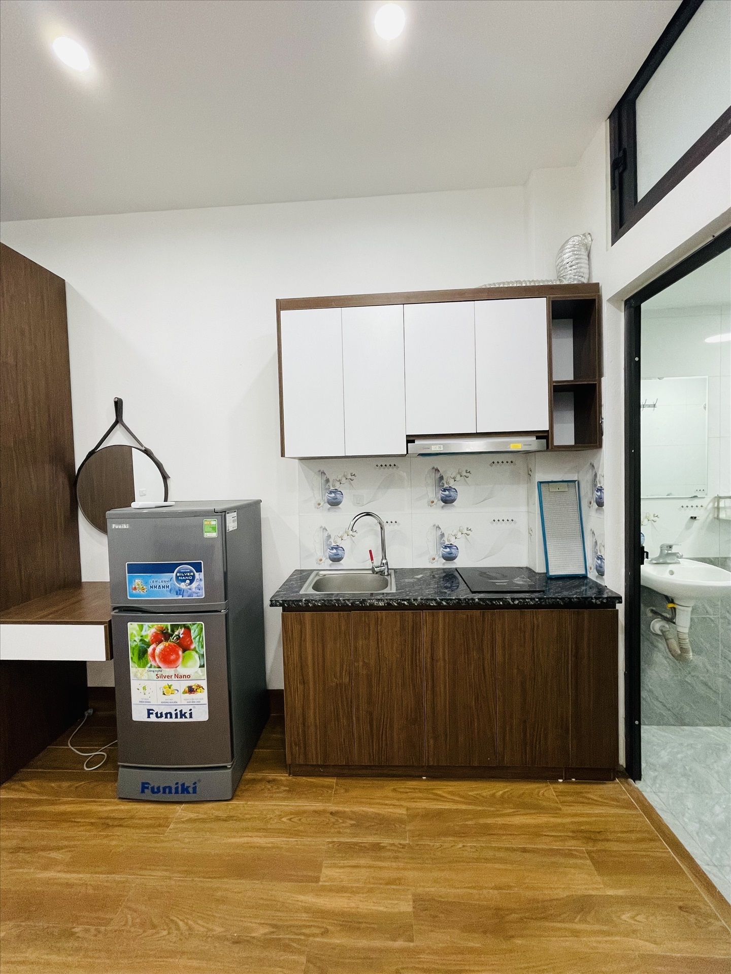 Phòng trọ Studio 25m2 tại BP Home Mỹ Đình - Nam Từ Liêm - Phòng bếp