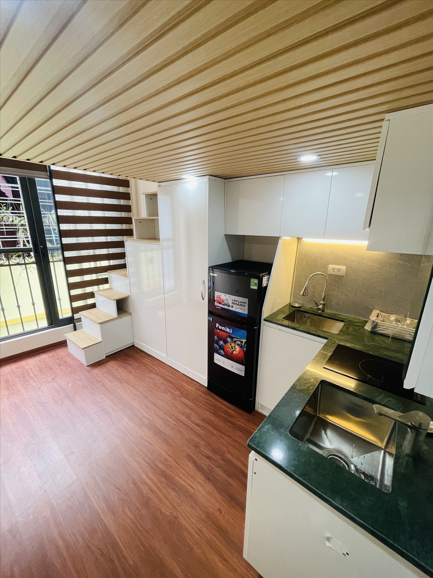 Phòng trọ Duplex 25m2 tại BP Home Yên Hòa - Cầu Giấy - Phòng khách