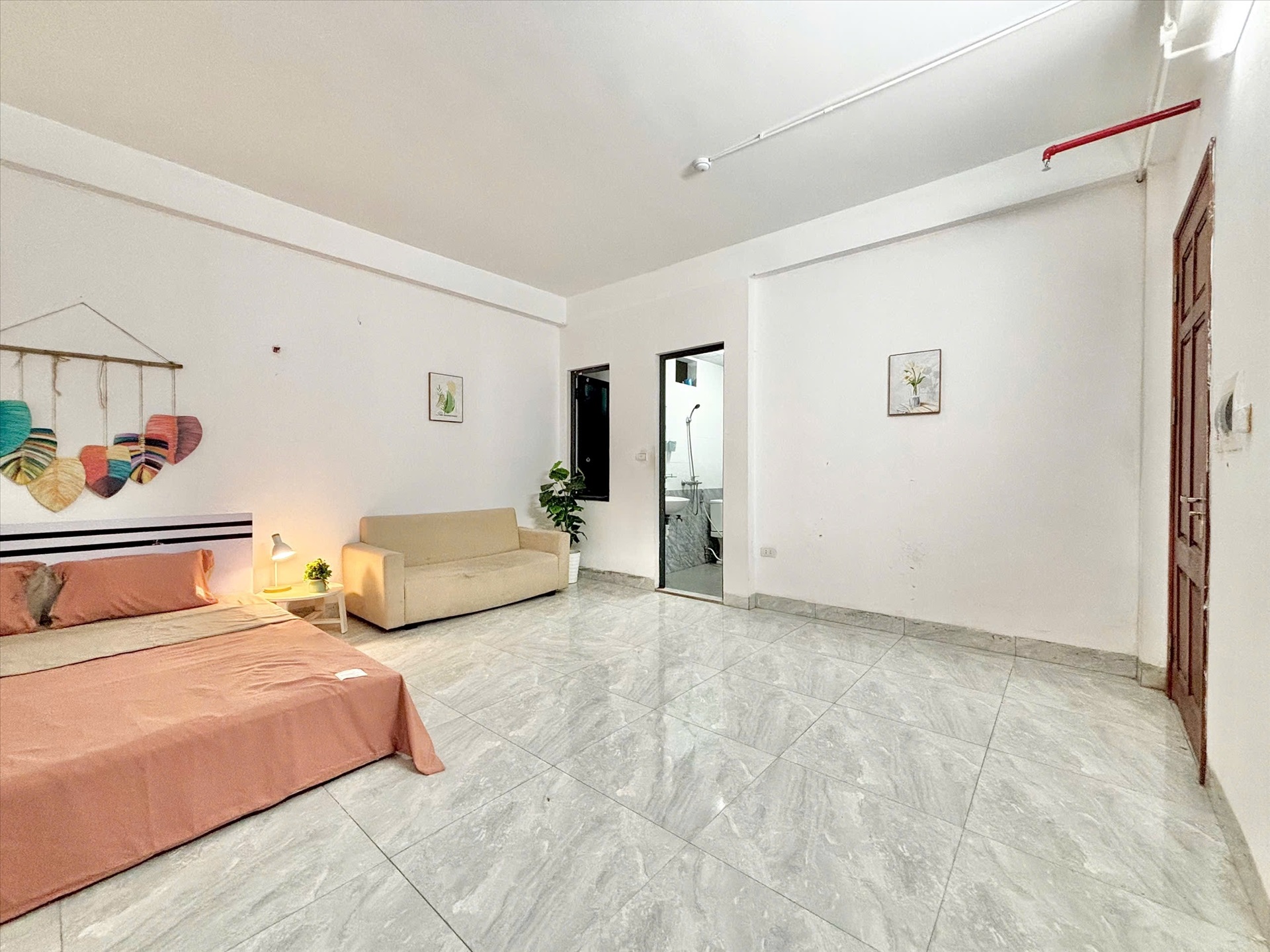 Phòng trọ Studio 25m2 tại Timehouse Thiên Hiền - Nam Từ Liêm - Phòng ngủ