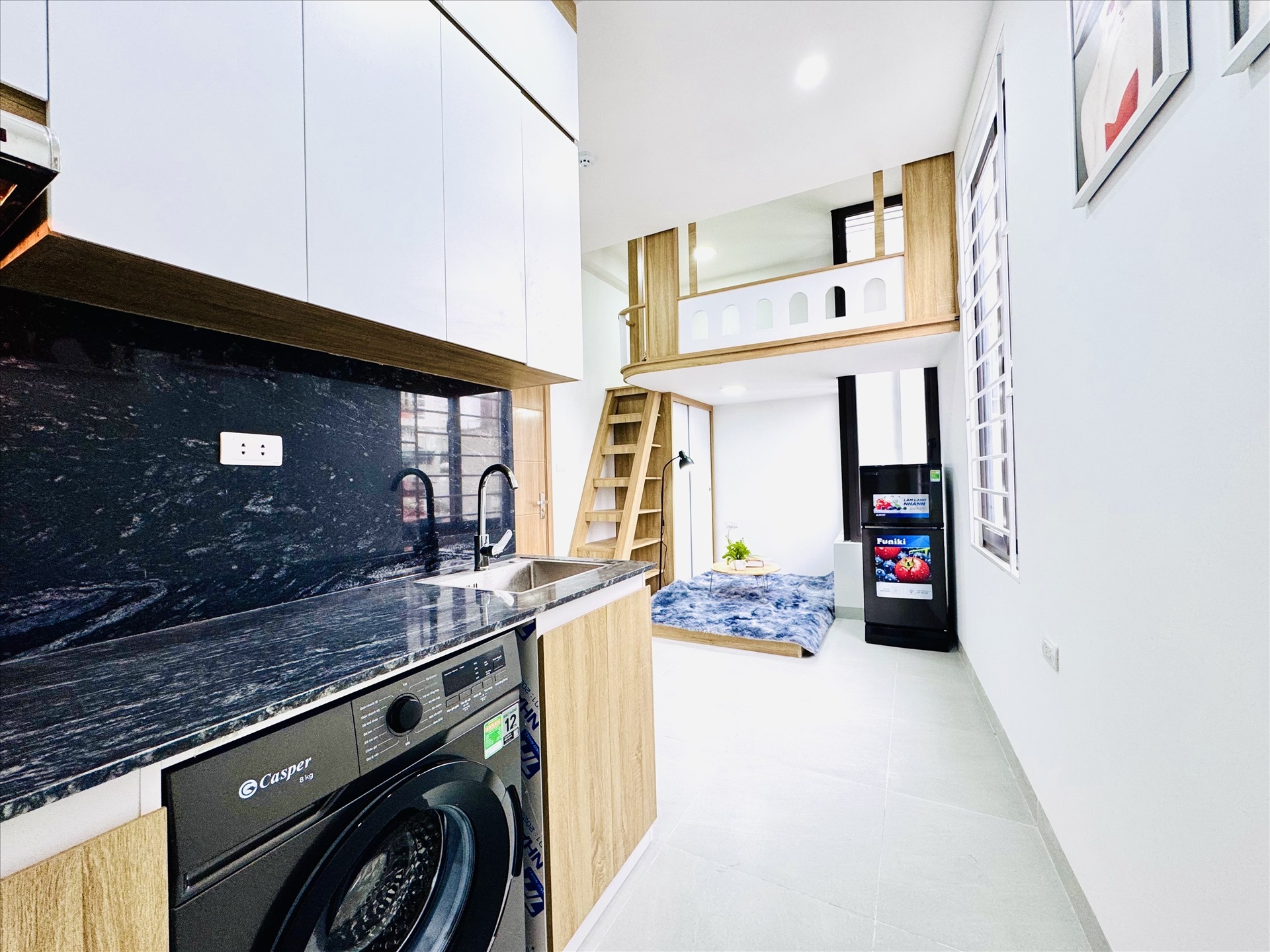 Phòng trọ Duplex 25m2 tại MVQ House 1 Hoàng Ngân - Cầu Giấy - Phòng bếp