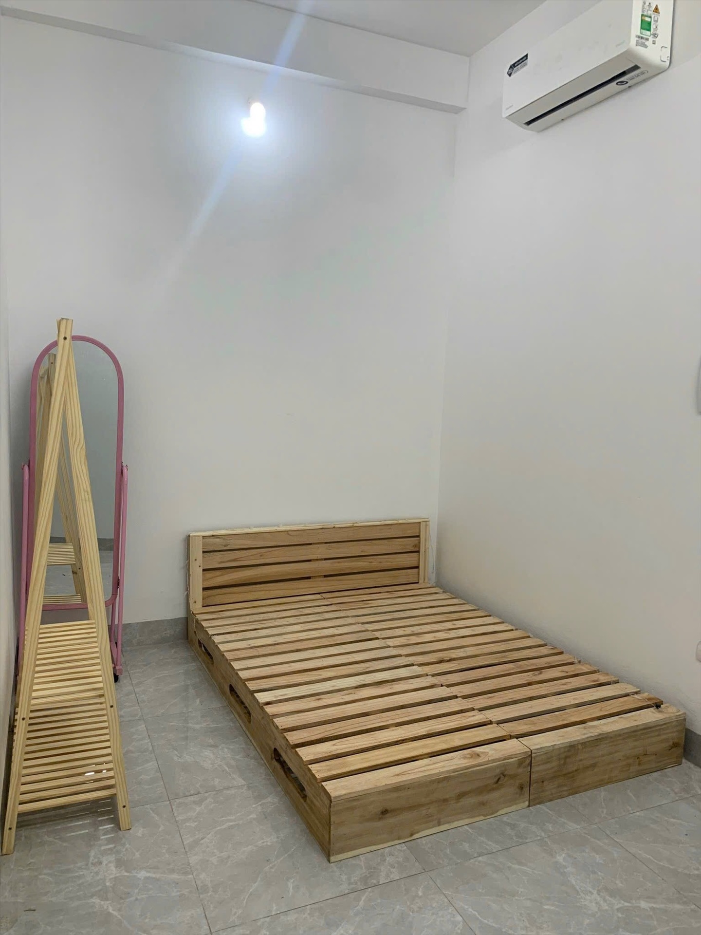 Phòng trọ Studio 22m2 tại BP Home Phú Mỹ - Nam Từ Liêm - Phòng ngủ