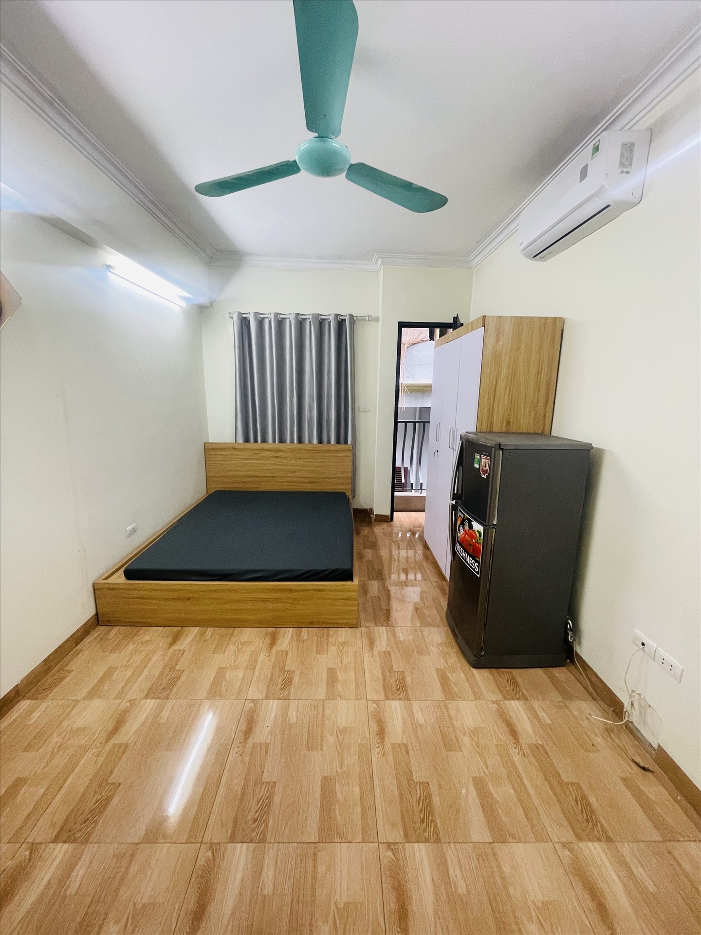 Phòng trọ Studio 28m2 tại BP Home Hoàng Ngân - Cầu Giấy - Phòng ngủ
