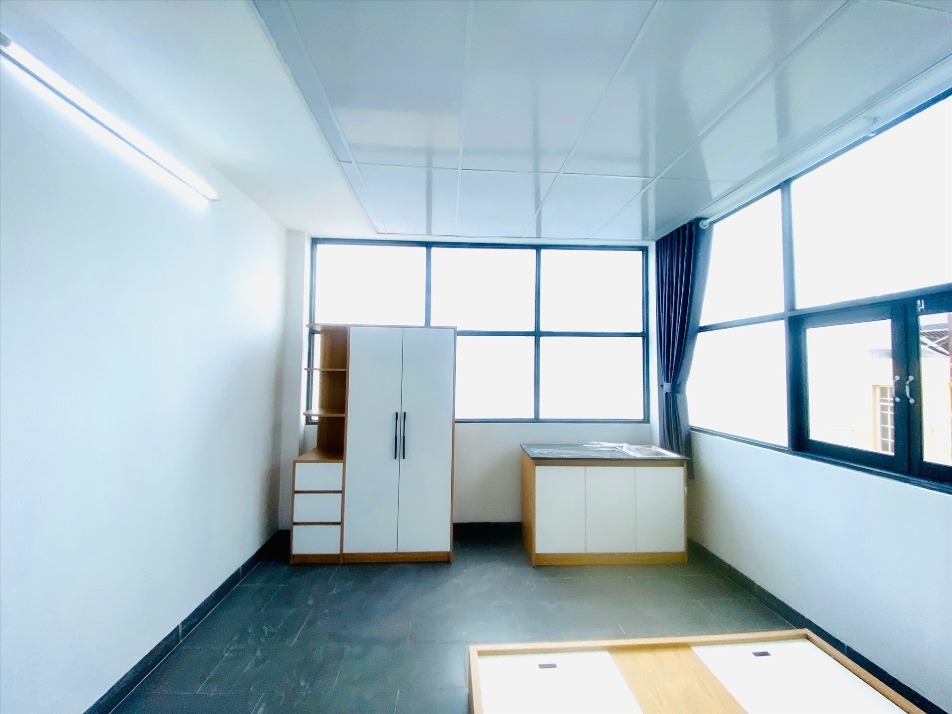 Phòng trọ Studio 25m2 tại ACHome Tân Sơn Nhì - Tân Phú - Phòng ngủ