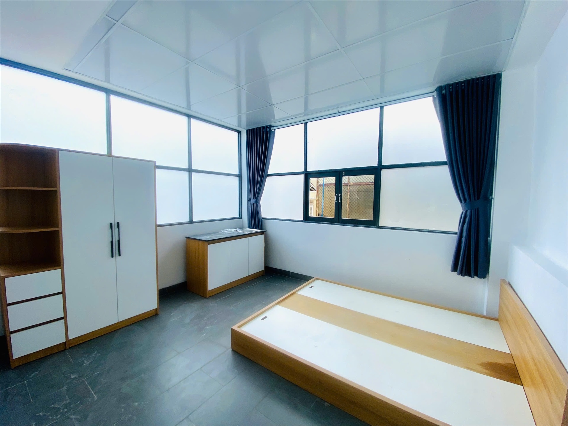 Phòng trọ Studio 25m2 tại ACHome Tân Sơn Nhì - Tân Phú - Phòng ngủ