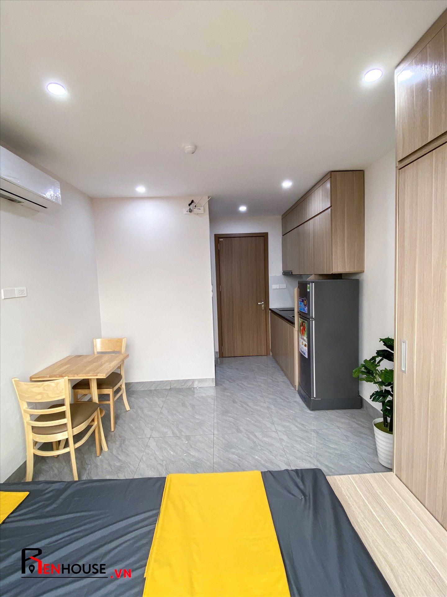 Phòng trọ Studio 26m2 tại RenHouse Mễ Trì Thượng - Nam Từ Liêm - Phòng bếp