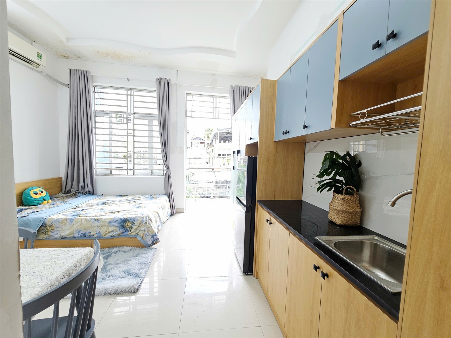 Phòng trọ Studio 28m2 tại AV Home Bùi Đình Túy - Bình Thạnh - Phòng ngủ