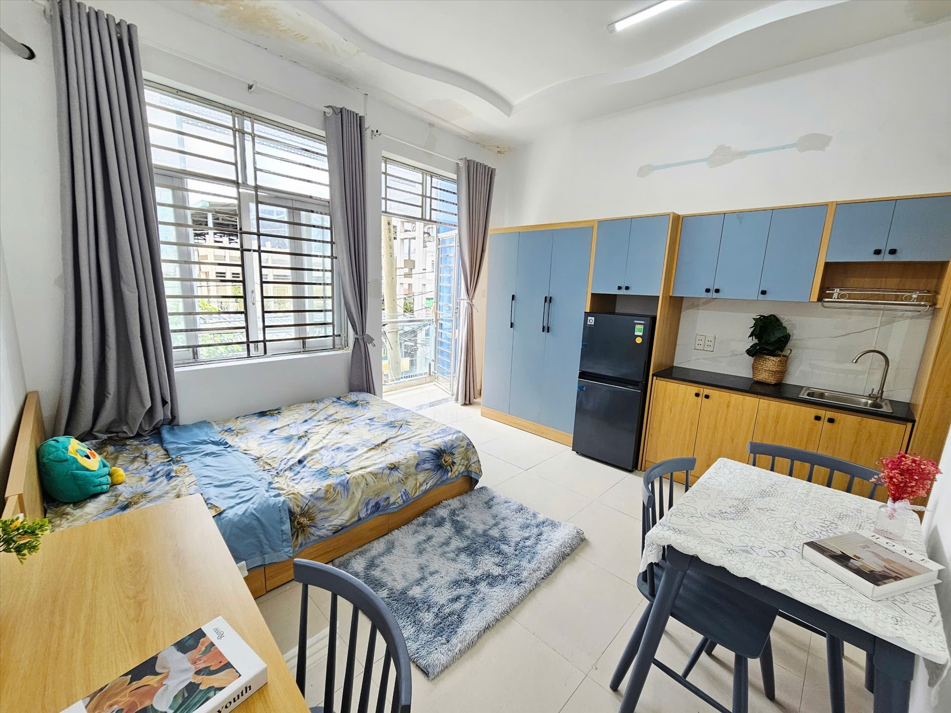 Phòng trọ Studio 28m2 tại AV Home Bùi Đình Túy - Bình Thạnh - Phòng ngủ
