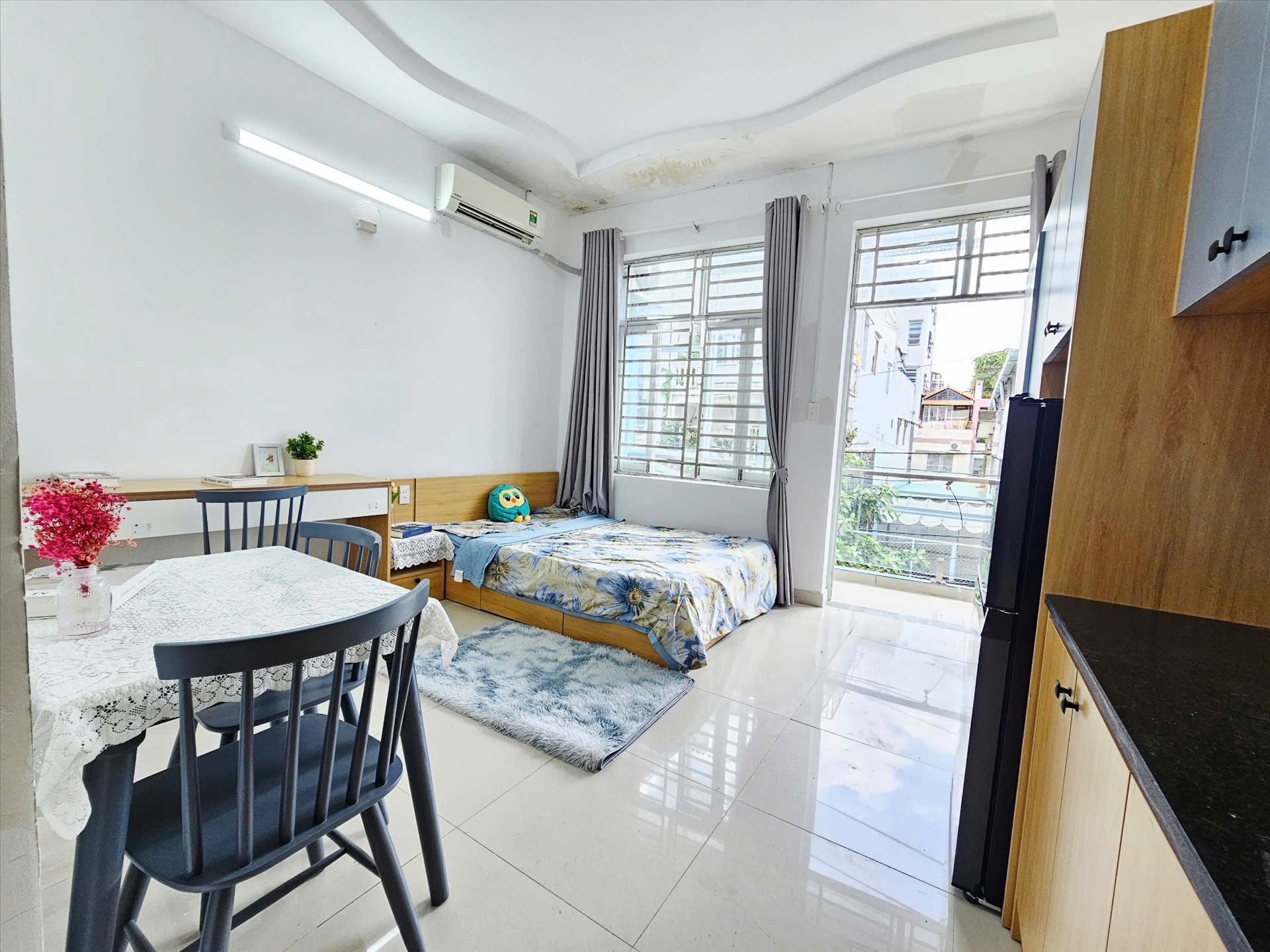 Phòng trọ Studio 28m2 tại AV Home Bùi Đình Túy - Bình Thạnh - Phòng ngủ