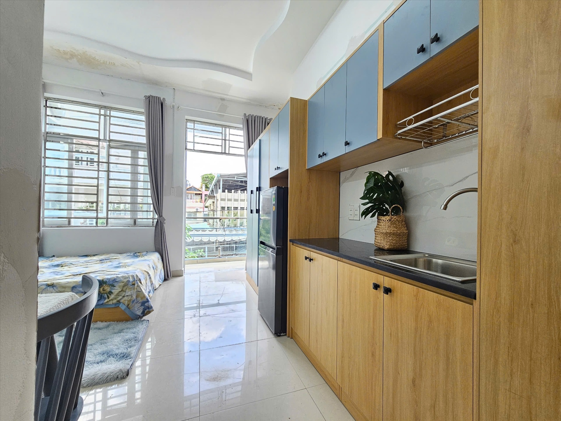 Phòng trọ Studio 28m2 tại AV Home Bùi Đình Túy - Bình Thạnh - Phòng bếp