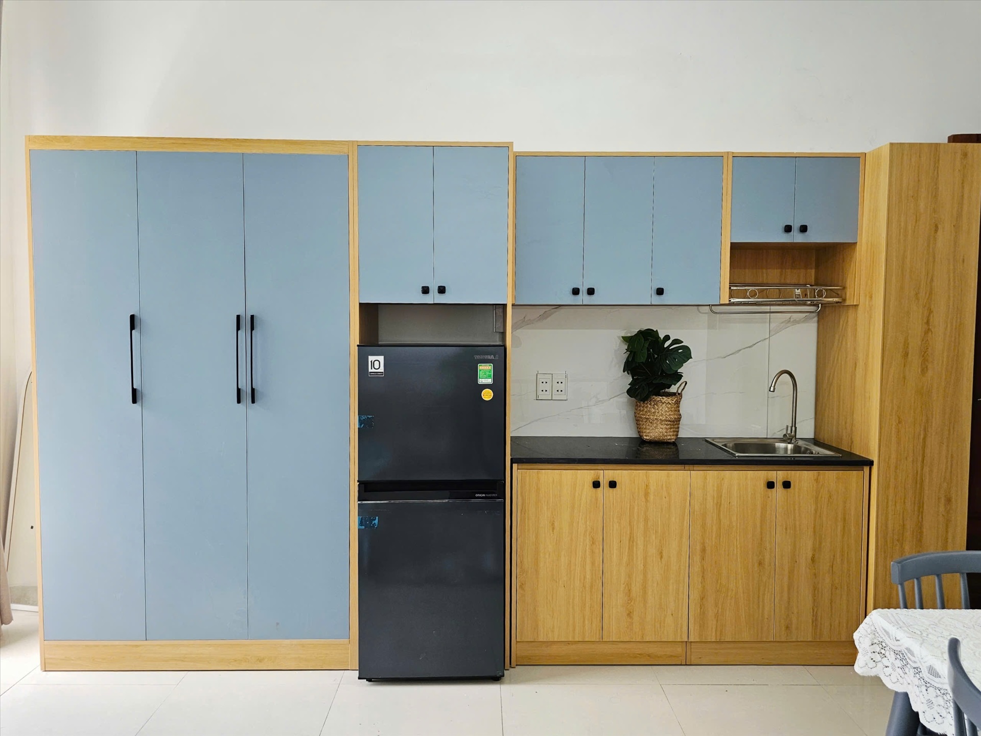 Phòng trọ Studio 28m2 tại AV Home Bùi Đình Túy - Bình Thạnh - Phòng bếp