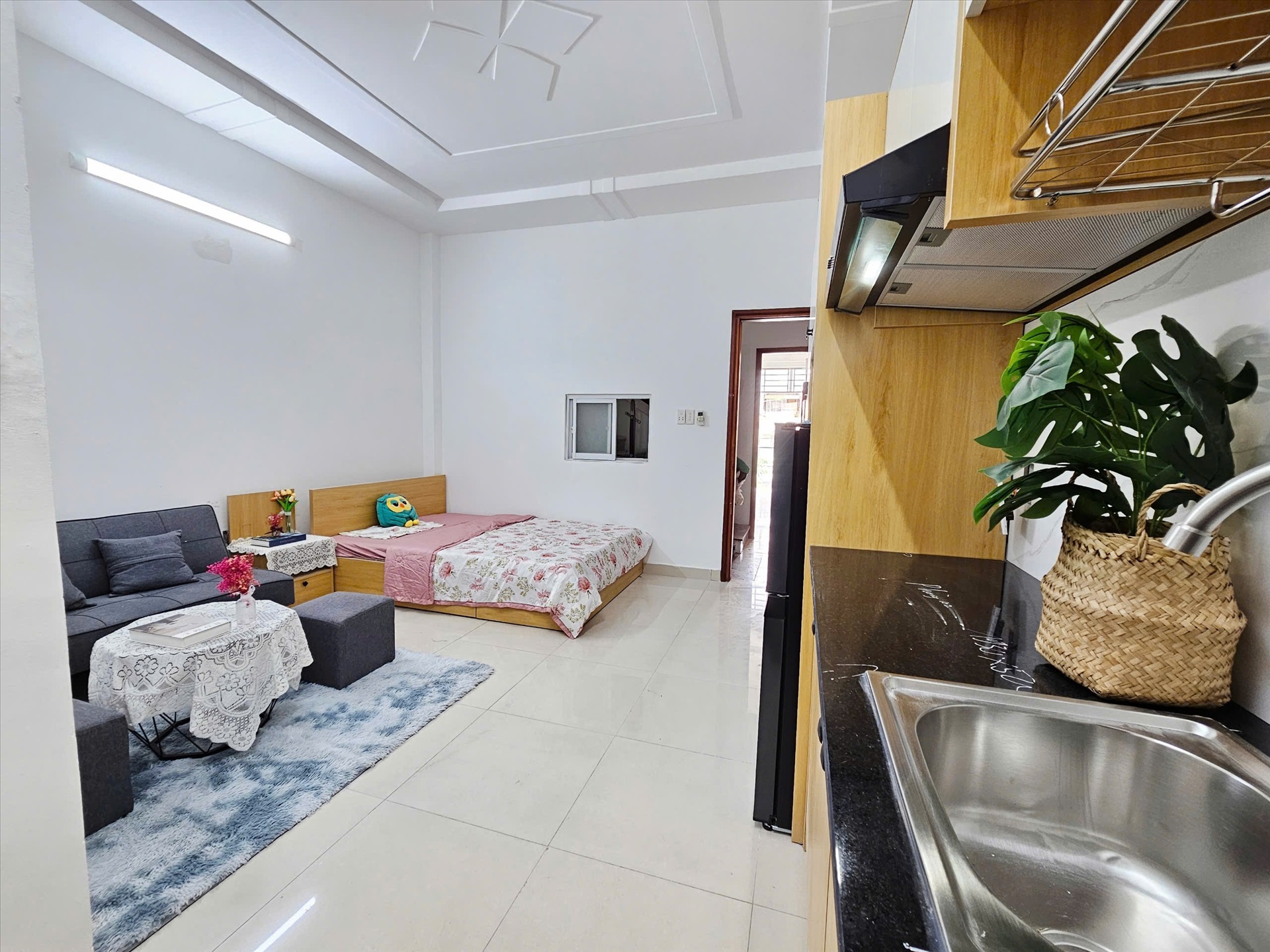 Phòng trọ Studio 28m2 tại AV Home Bùi Đình Túy - Bình Thạnh - Phòng ngủ