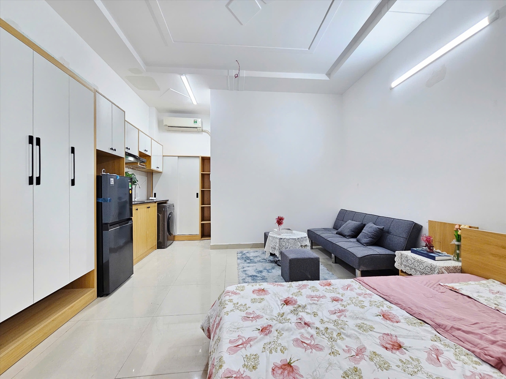 Phòng trọ Studio 28m2 tại AV Home Bùi Đình Túy - Bình Thạnh - Phòng ngủ