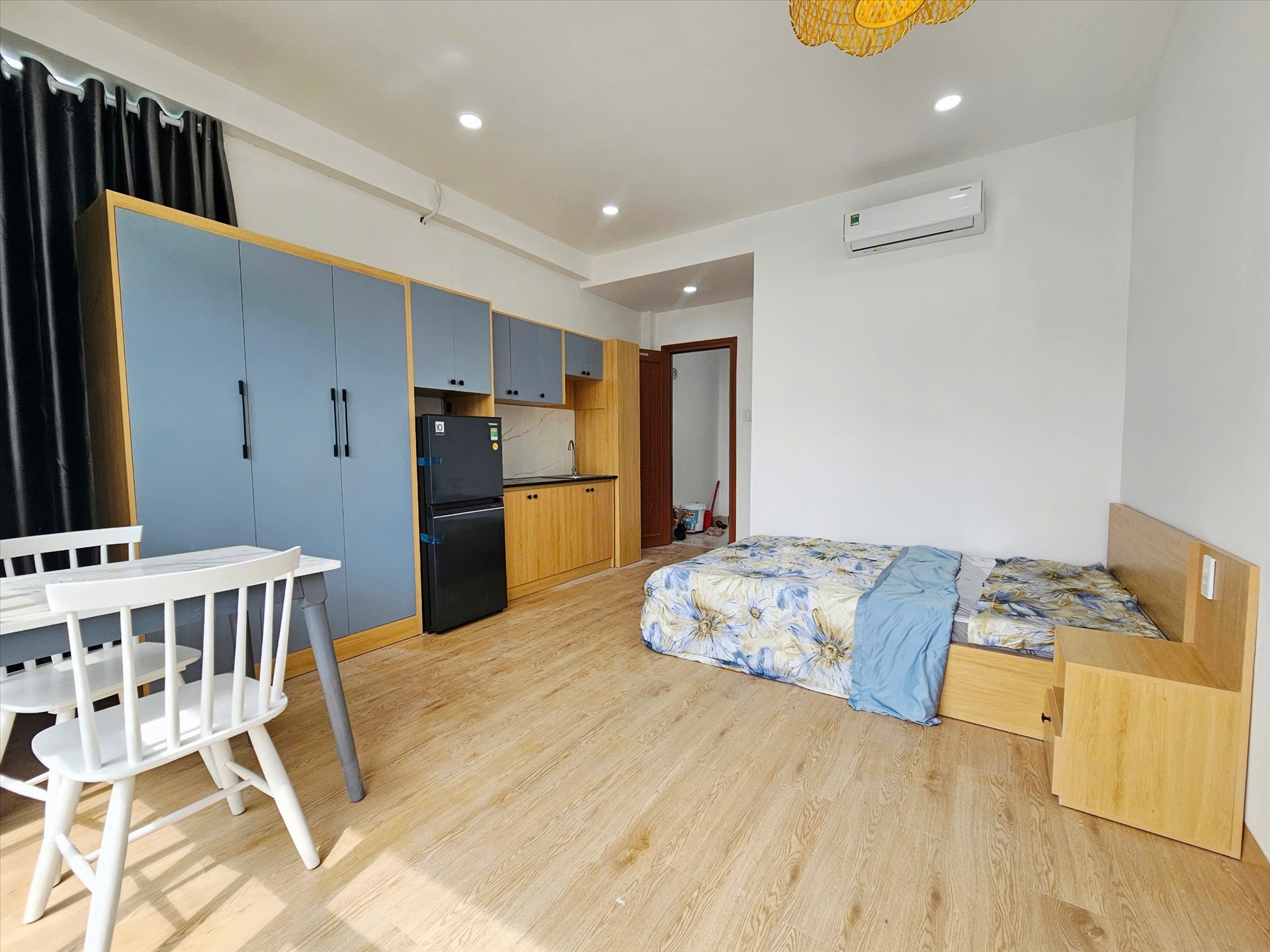 Phòng trọ Studio 30m2 tại AV Home Bùi Đình Túy - Bình Thạnh - Phòng ngủ
