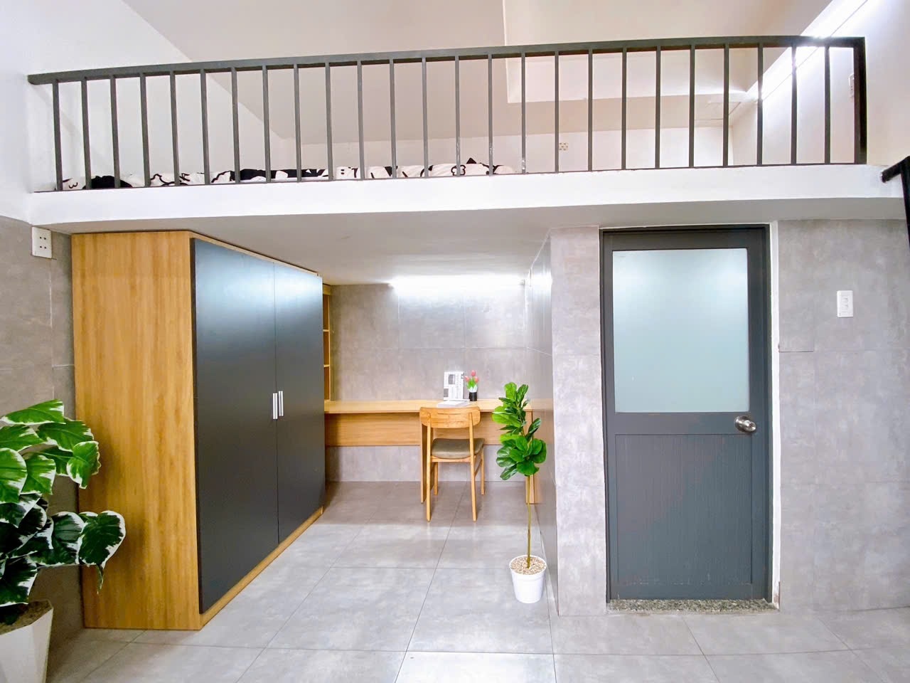 Phòng trọ Duplex 25m2 tại Cozy Home Đường số 1 - Gò Vấp - Góc làm việc