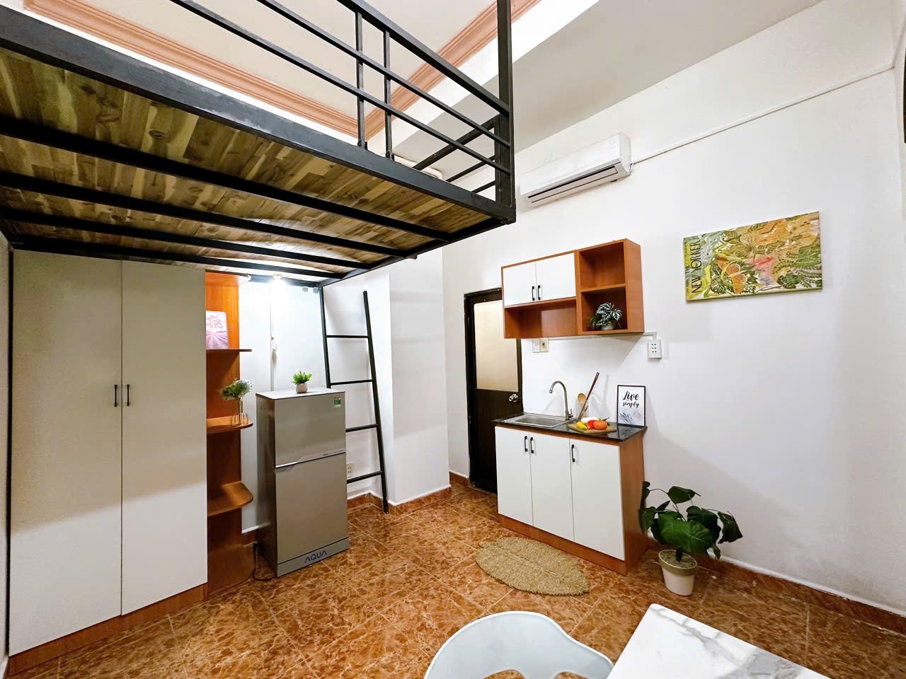 Phòng trọ Duplex 25m2 tại Cozy Home 1 Nguyễn Oanh - Gò Vấp - Phòng bếp