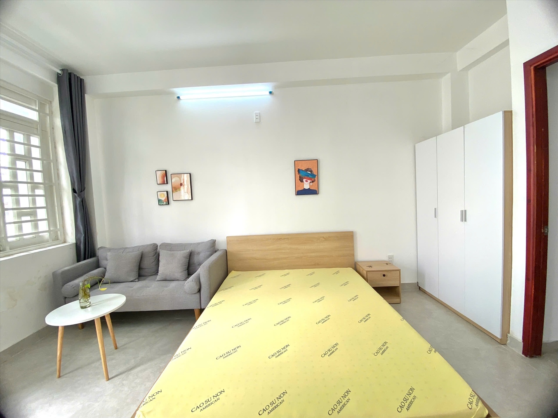 Phòng trọ Studio 28m2 tại AT Room Nơ Trang Long - Bình Thạnh - Phòng ngủ