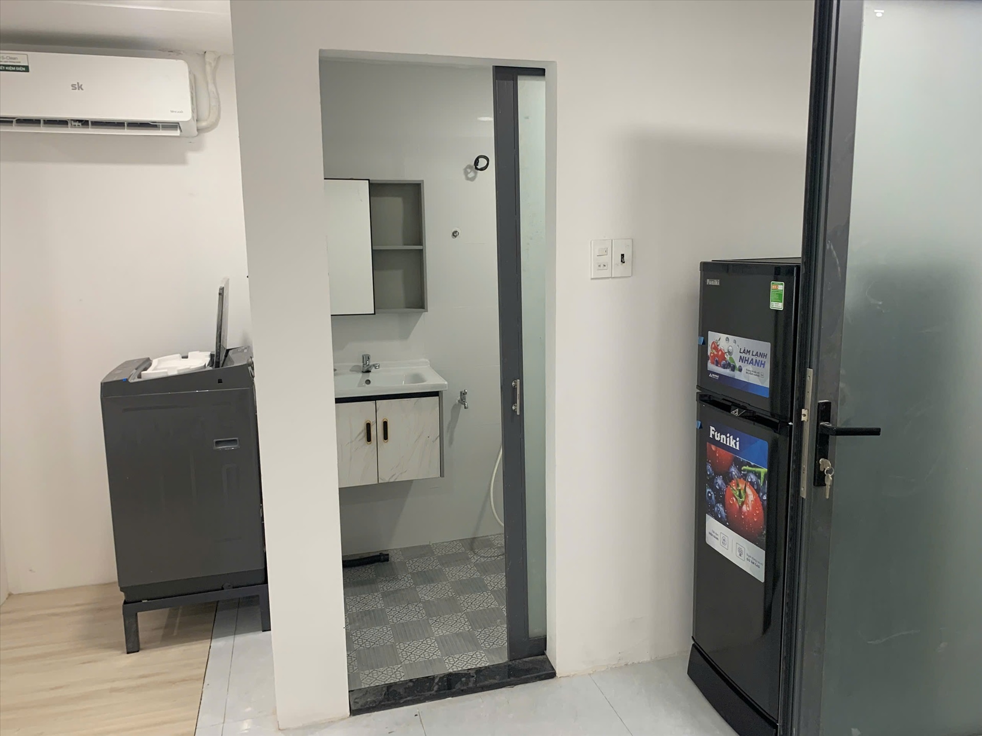 Phòng trọ Studio 25m2 tại AD Home Phạm Văn Chiêu - Gò Vấp - Phòng khách