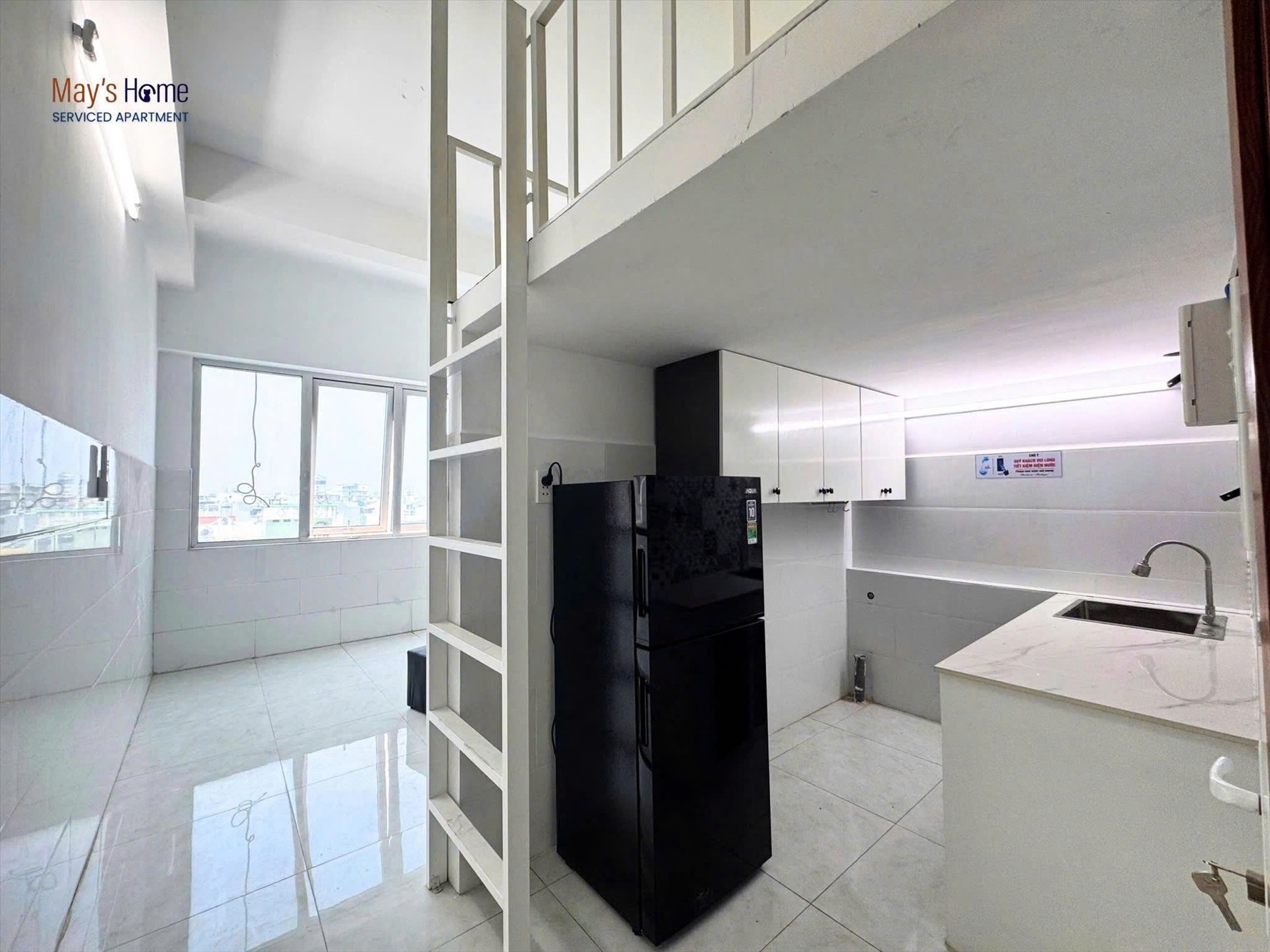 Phòng trọ Duplex 30m2 tại Mayshome Bình Trị Đông - Bình Tân - Phòng bếp