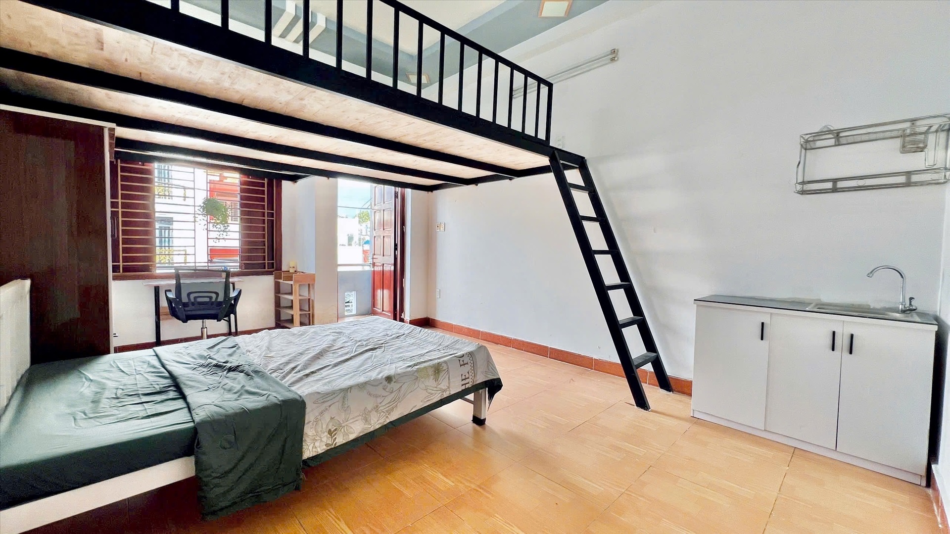 Phòng trọ Duplex 30m2 tại AH Home Tân Chánh Hiệp 24 - Quận 12 - Phòng ngủ