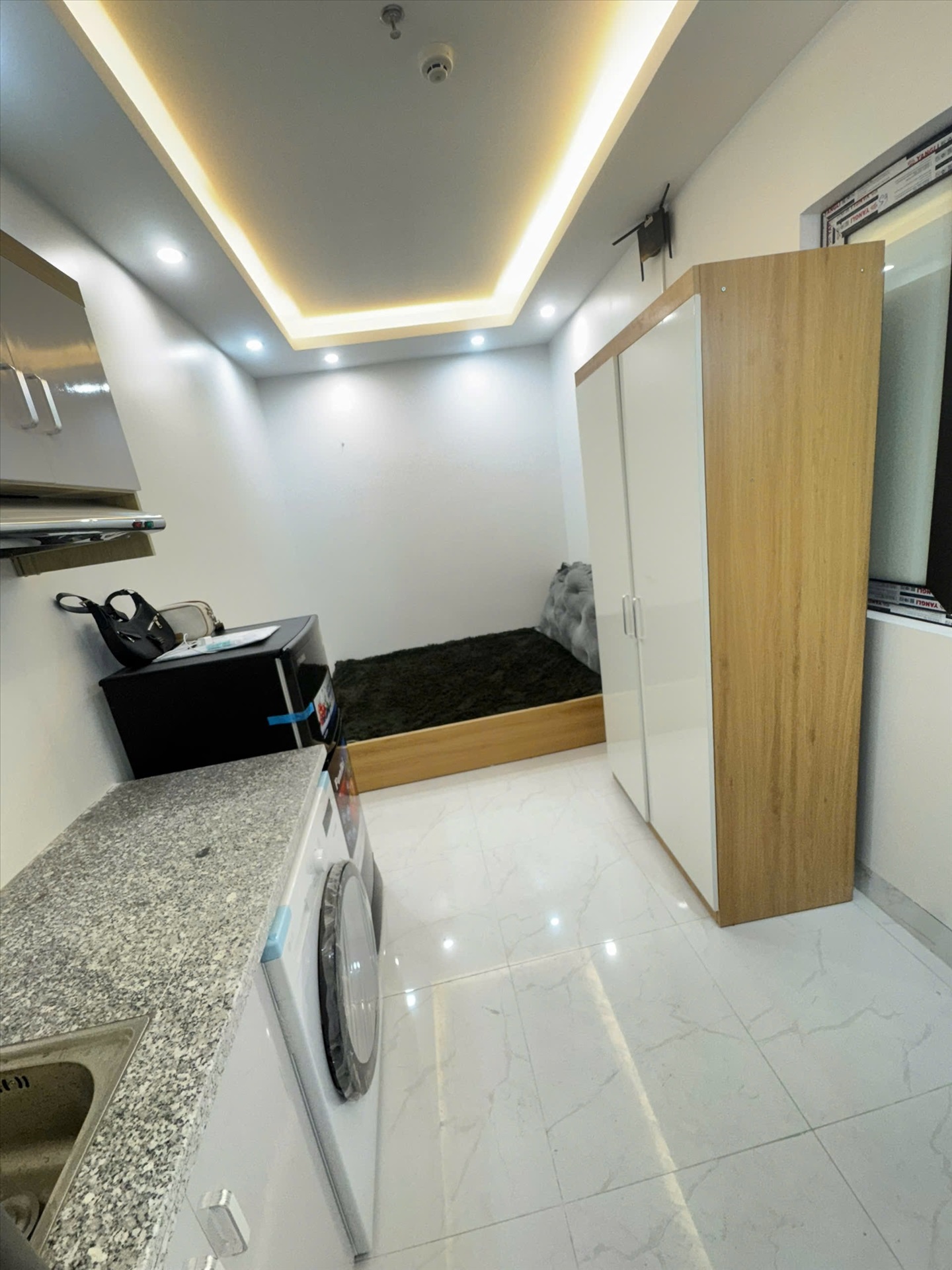 Phòng trọ Studio 35m2 tại DH House 1 Bùi Xương Trạch - Thanh Xuân - Phòng ngủ