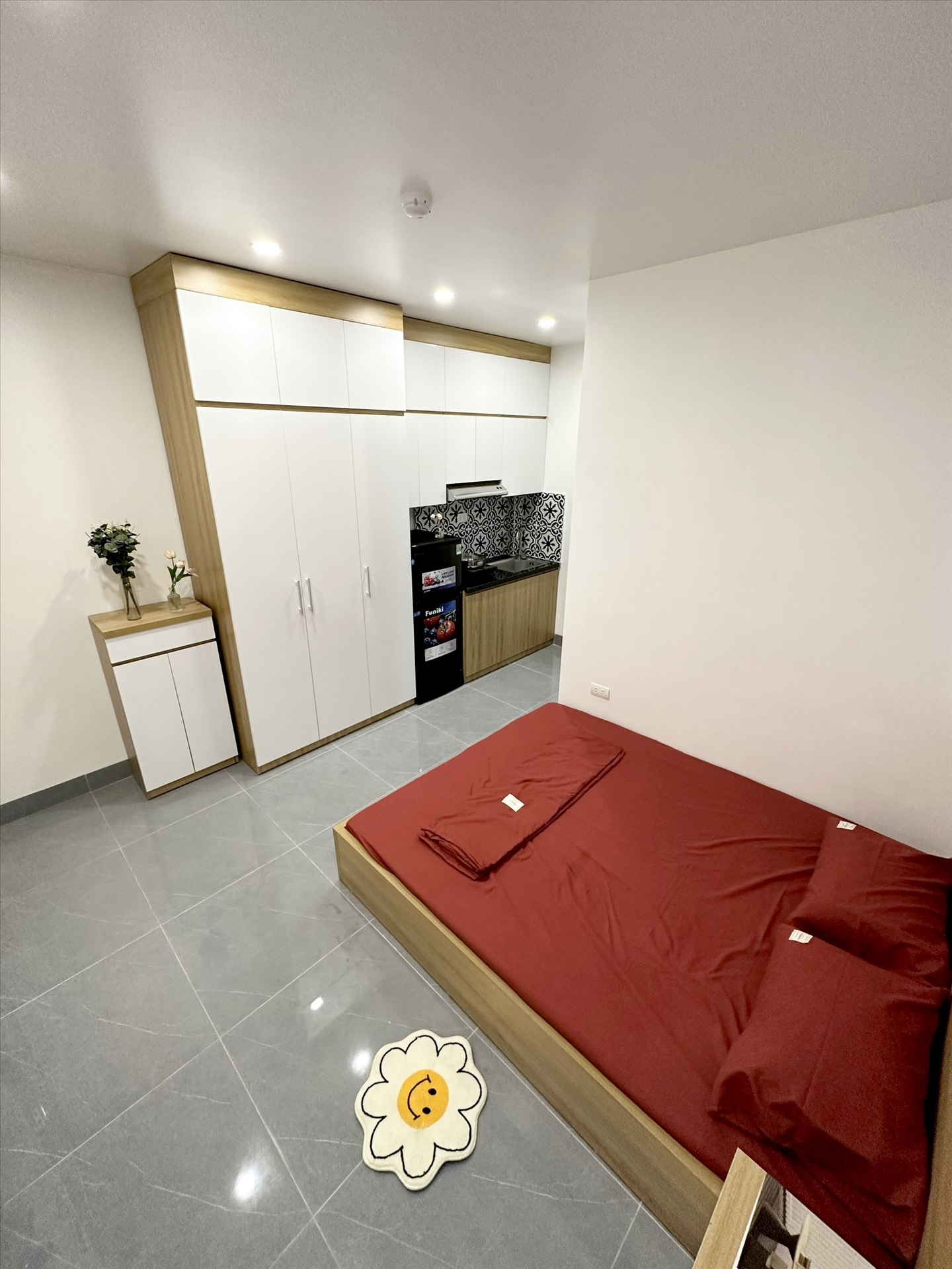 Phòng trọ Studio 27m2 tại DreamHouse Yên Hòa - Cầu Giấy - Phòng ngủ