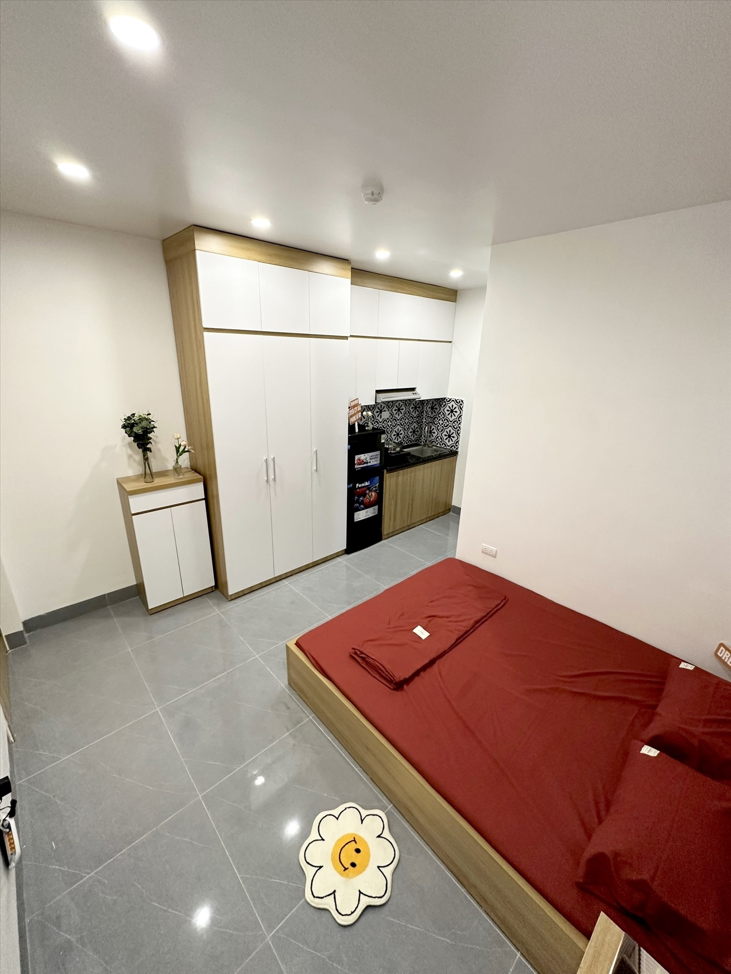 Phòng trọ Studio 27m2 tại DreamHouse Yên Hòa - Cầu Giấy - Phòng ngủ