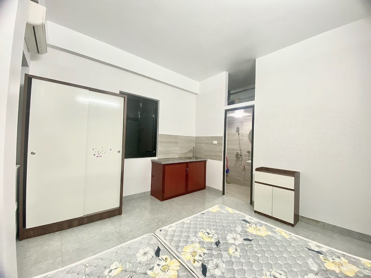 Phòng trọ Studio 25m2 tại DreamHouse Trần Thái Tông - Cầu Giấy - Phòng ngủ