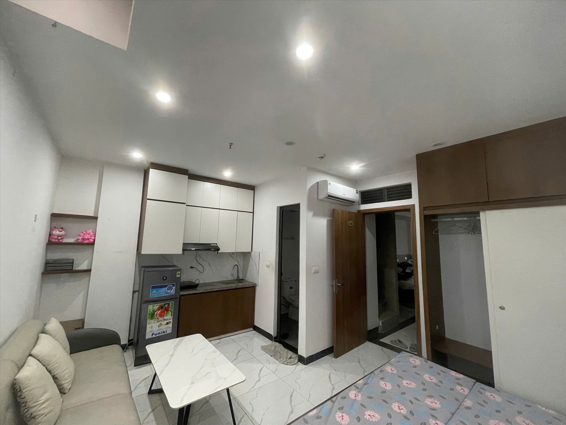 Phòng trọ Studio 30m2 tại HM House Hoàng Quốc Việt - Cầu Giấy - Phòng bếp