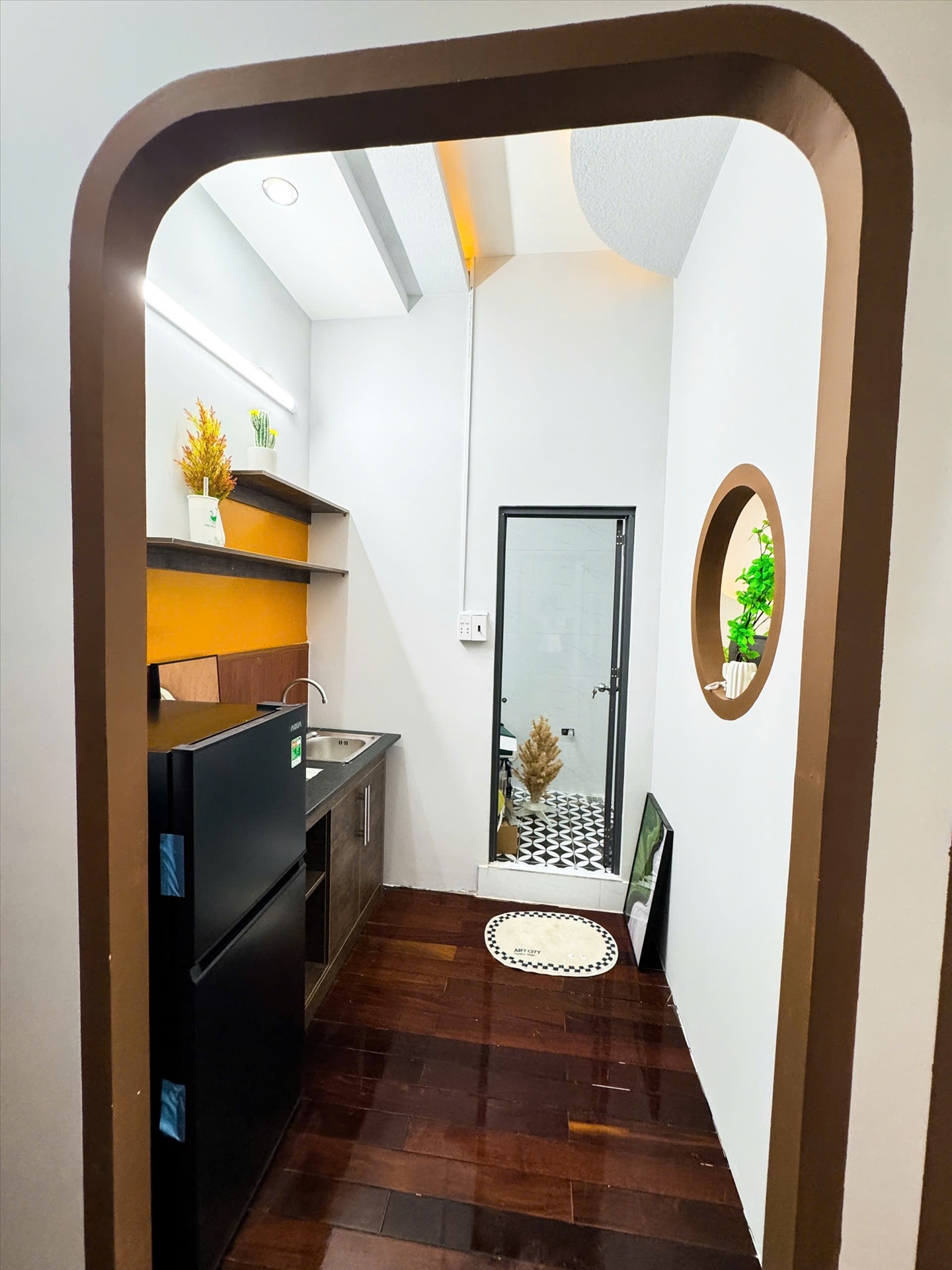 Phòng trọ 1 Phòng ngủ 35m2 tại Kinghome Nguyễn Thái Bình - Tân Bình - Phòng bếp