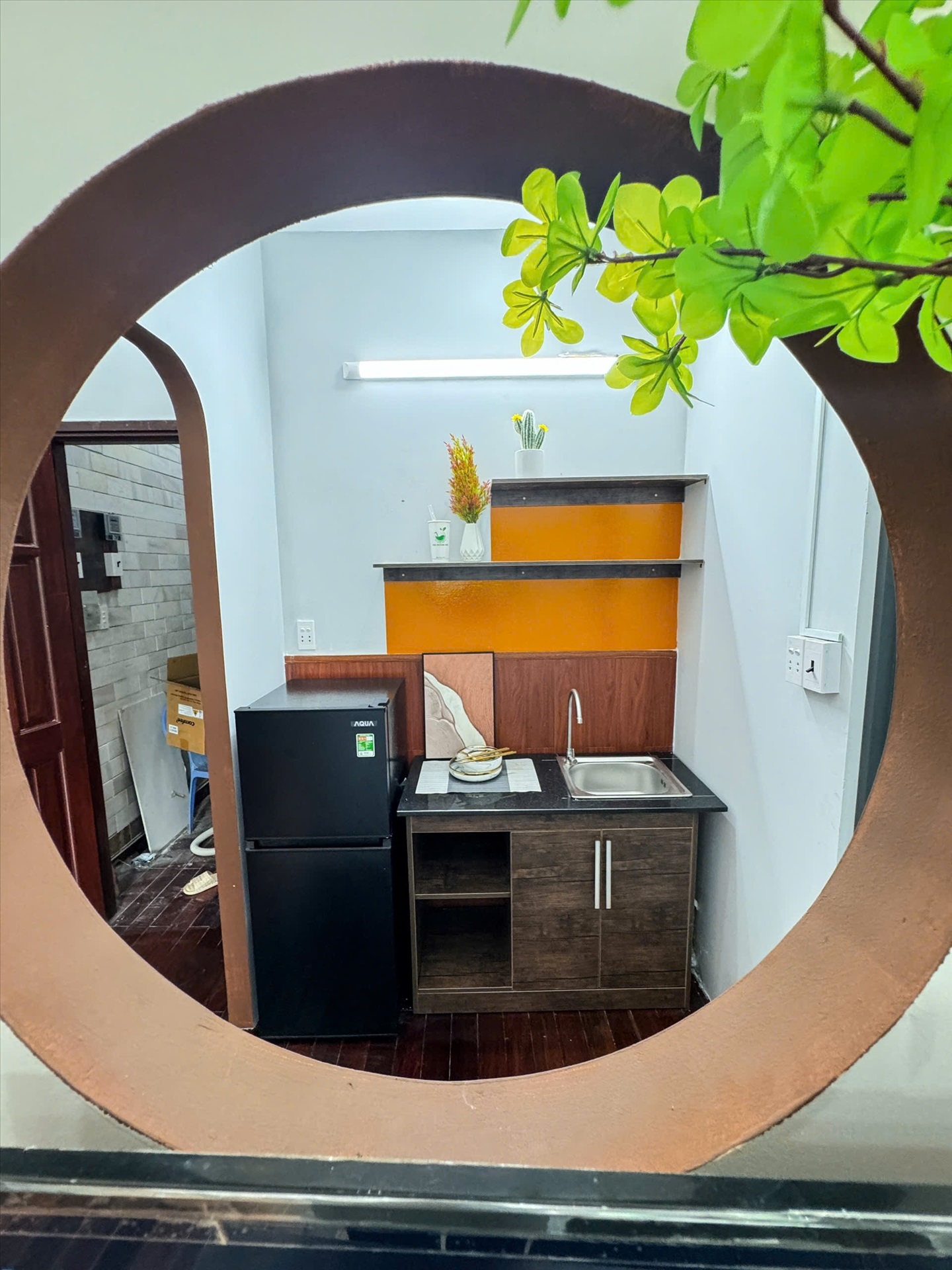 Phòng trọ 1 Phòng ngủ 35m2 tại Kinghome Nguyễn Thái Bình - Tân Bình - Phòng bếp