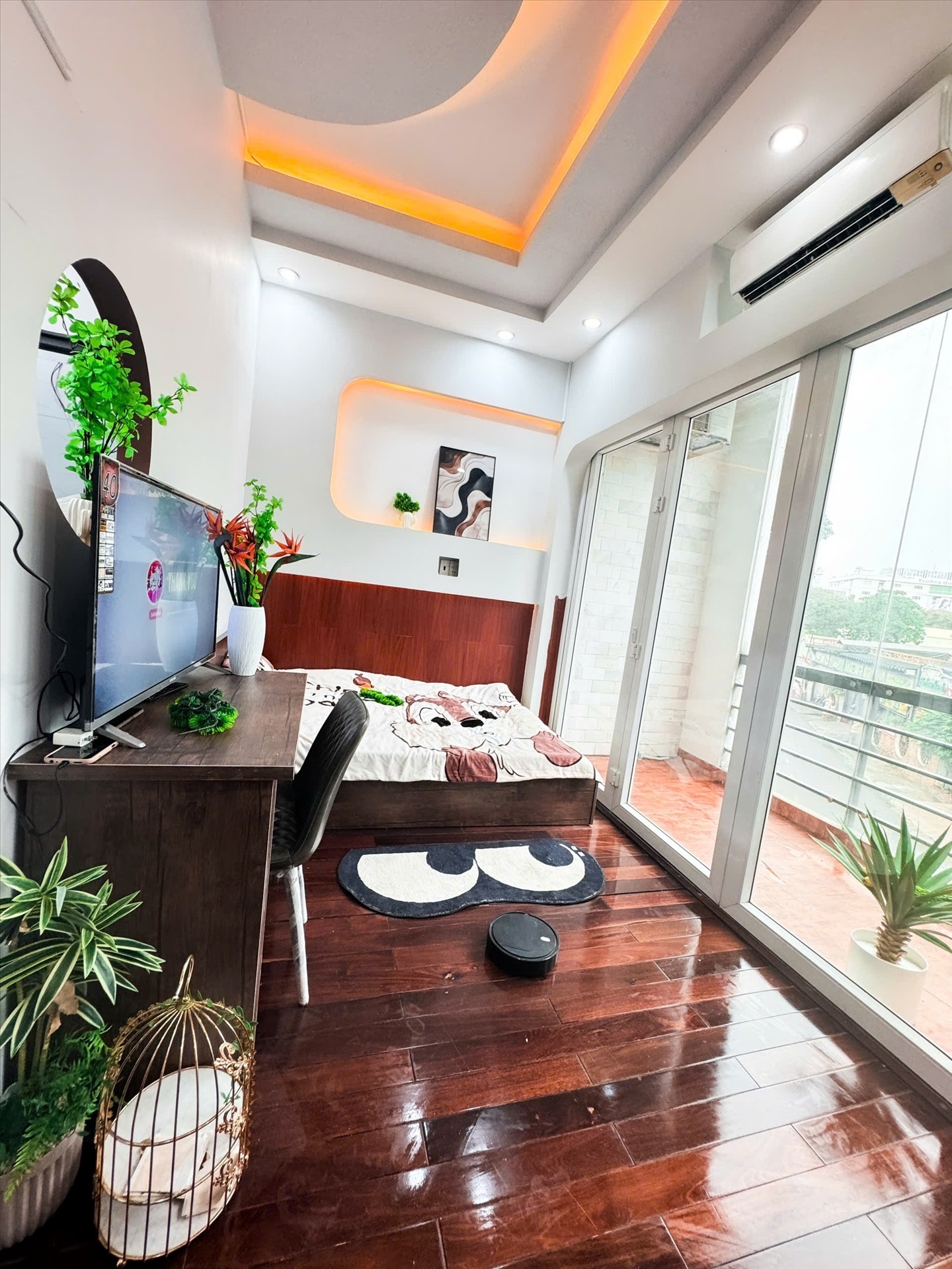 Phòng trọ 1 Phòng ngủ 35m2 tại Kinghome Nguyễn Thái Bình - Tân Bình - Phòng ngủ